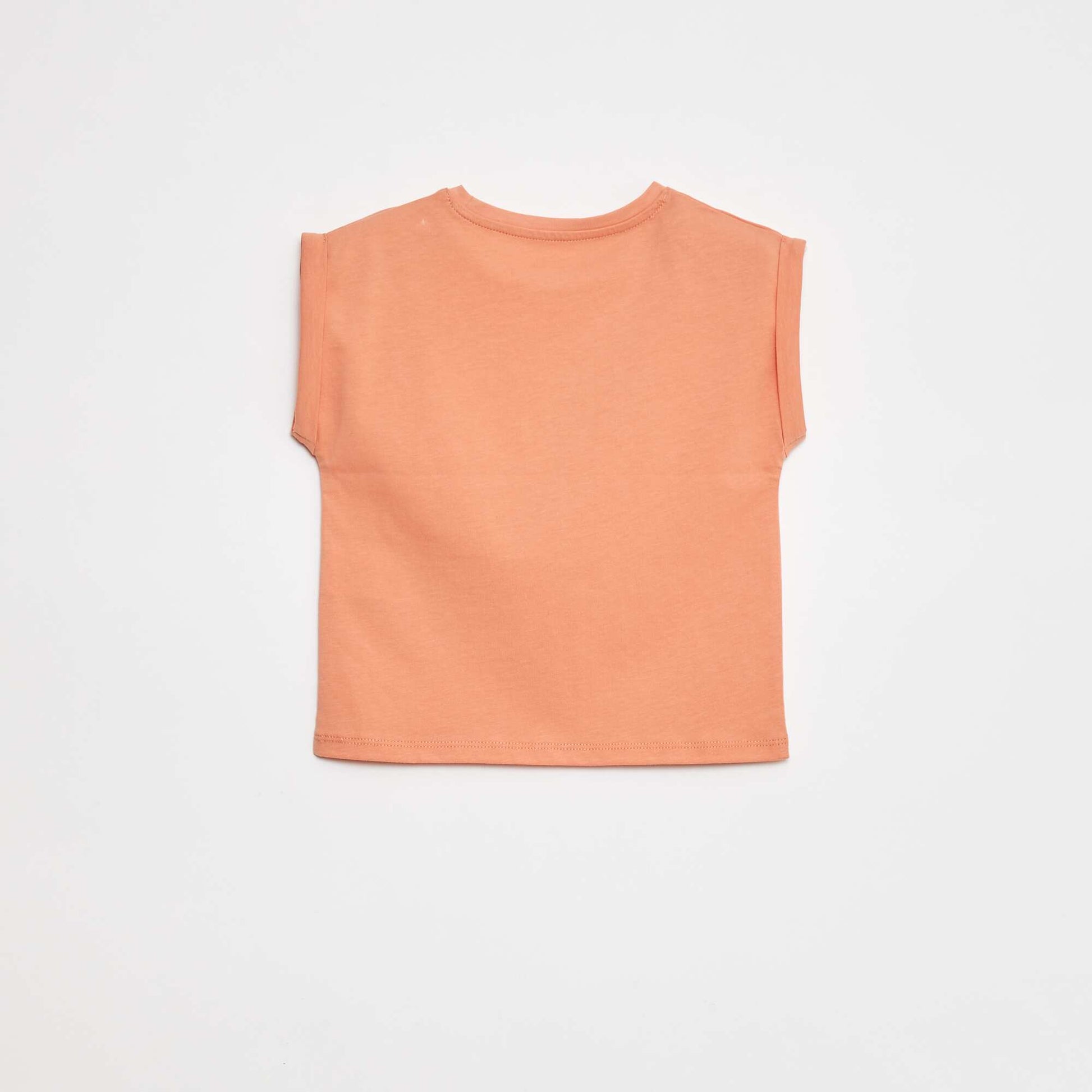 T-shirt avec emmanchures courtes à revers - Grafik Edition ROSE