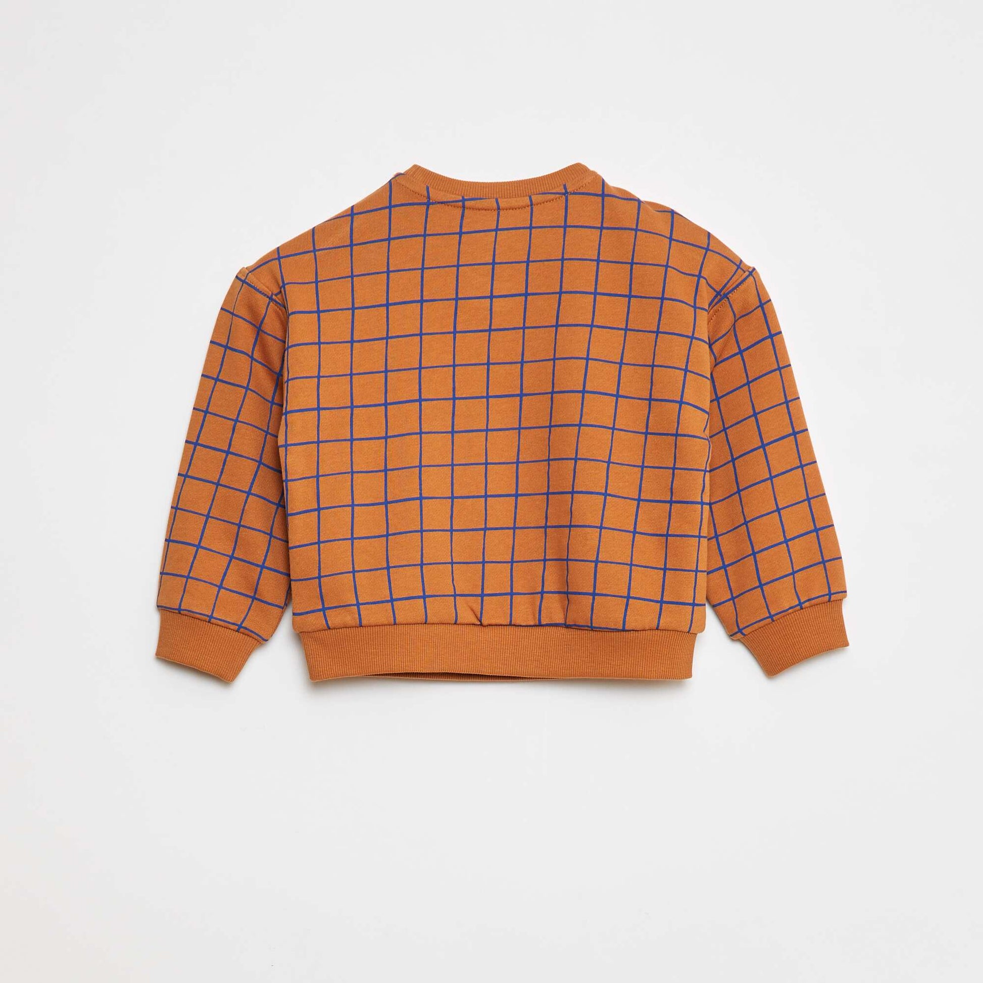 Sweat imprimé en molleton léger - Grafik Edition MARRON