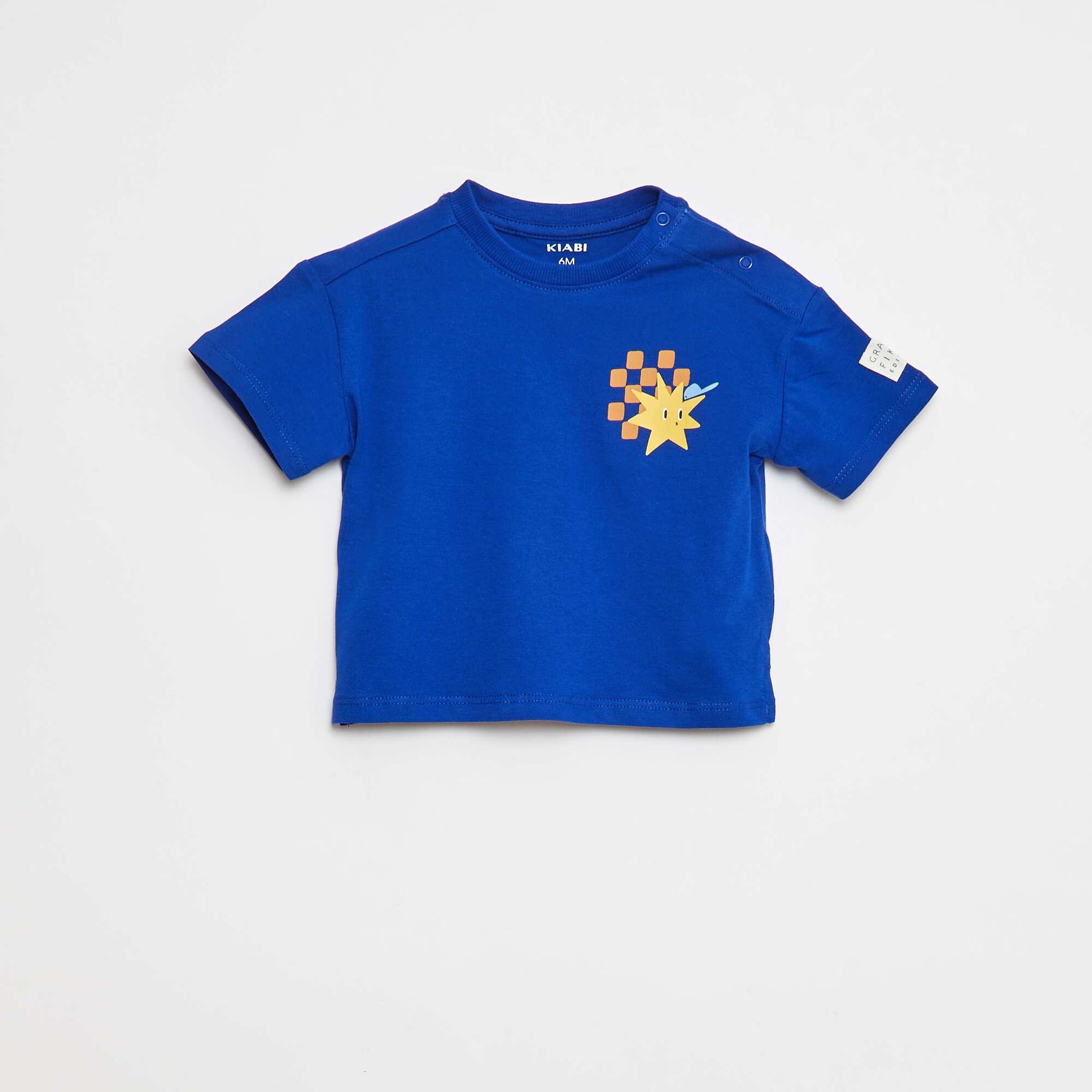 T-shirt manches courtes imprimé - Grafik Edition BLEU
