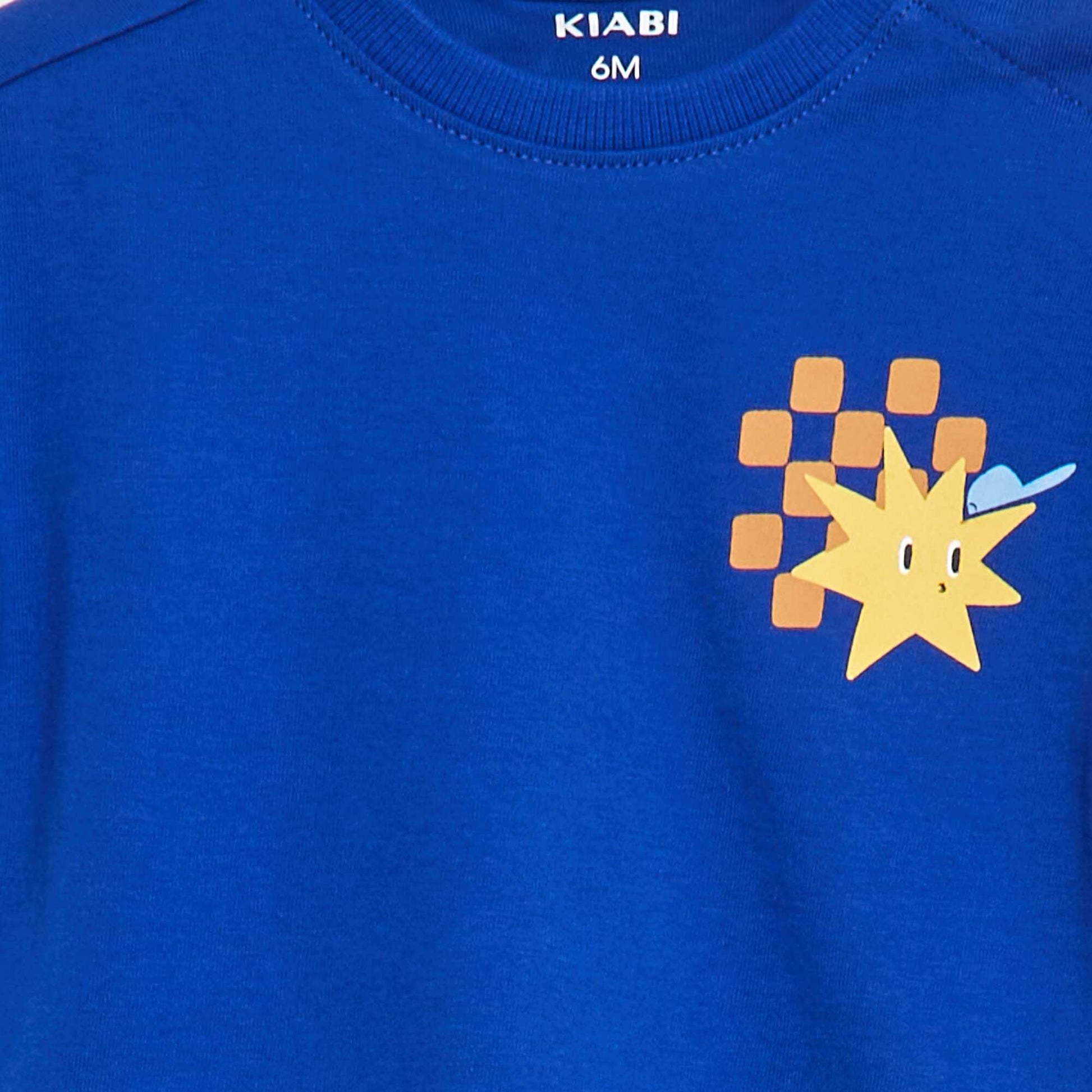 T-shirt manches courtes imprimé - Grafik Edition BLEU