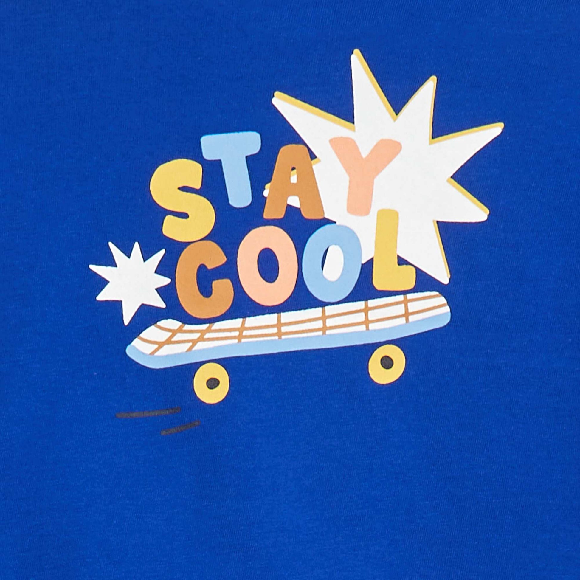 T-shirt manches courtes imprimé - Grafik Edition BLEU