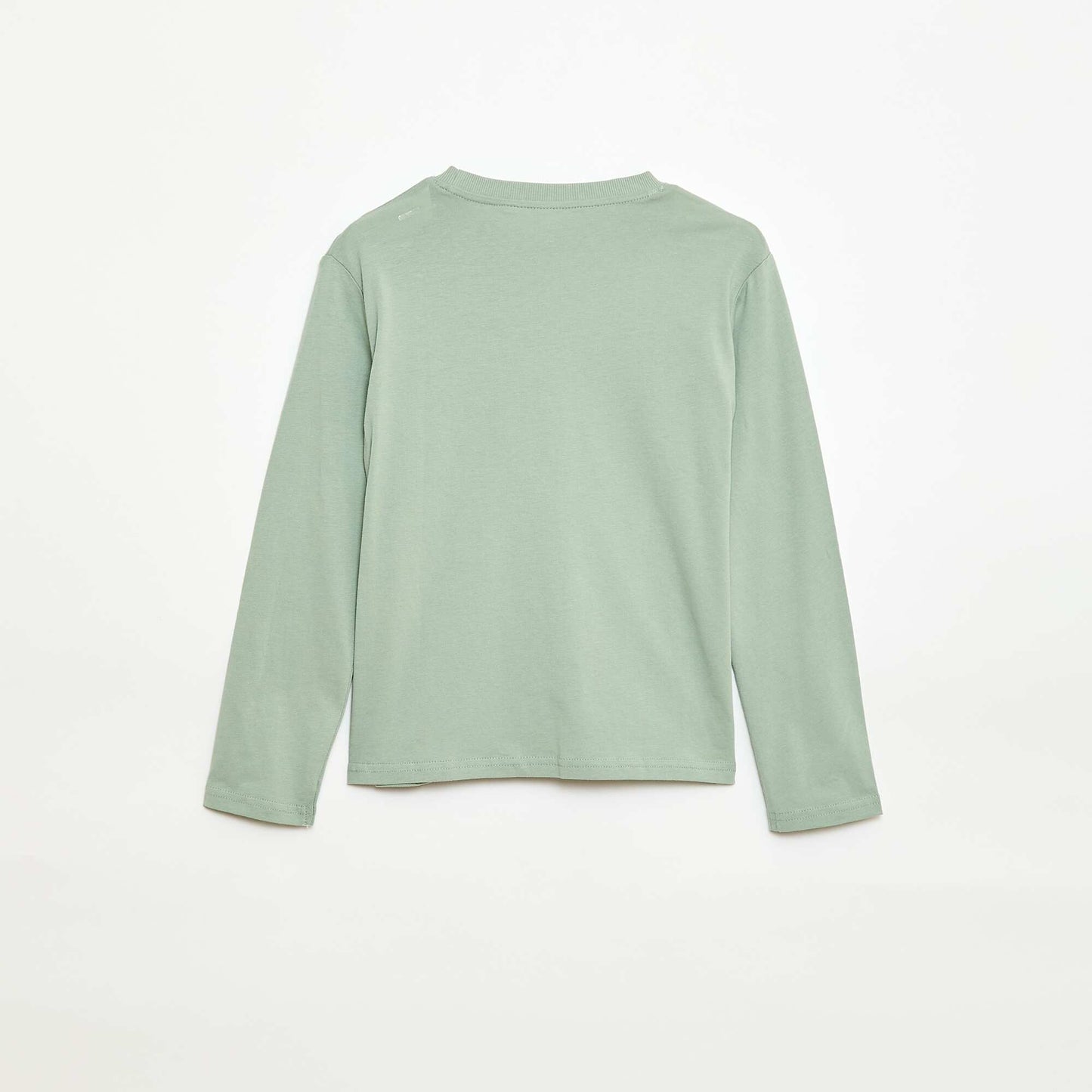 T-shirt imprimé à manches longues VERT