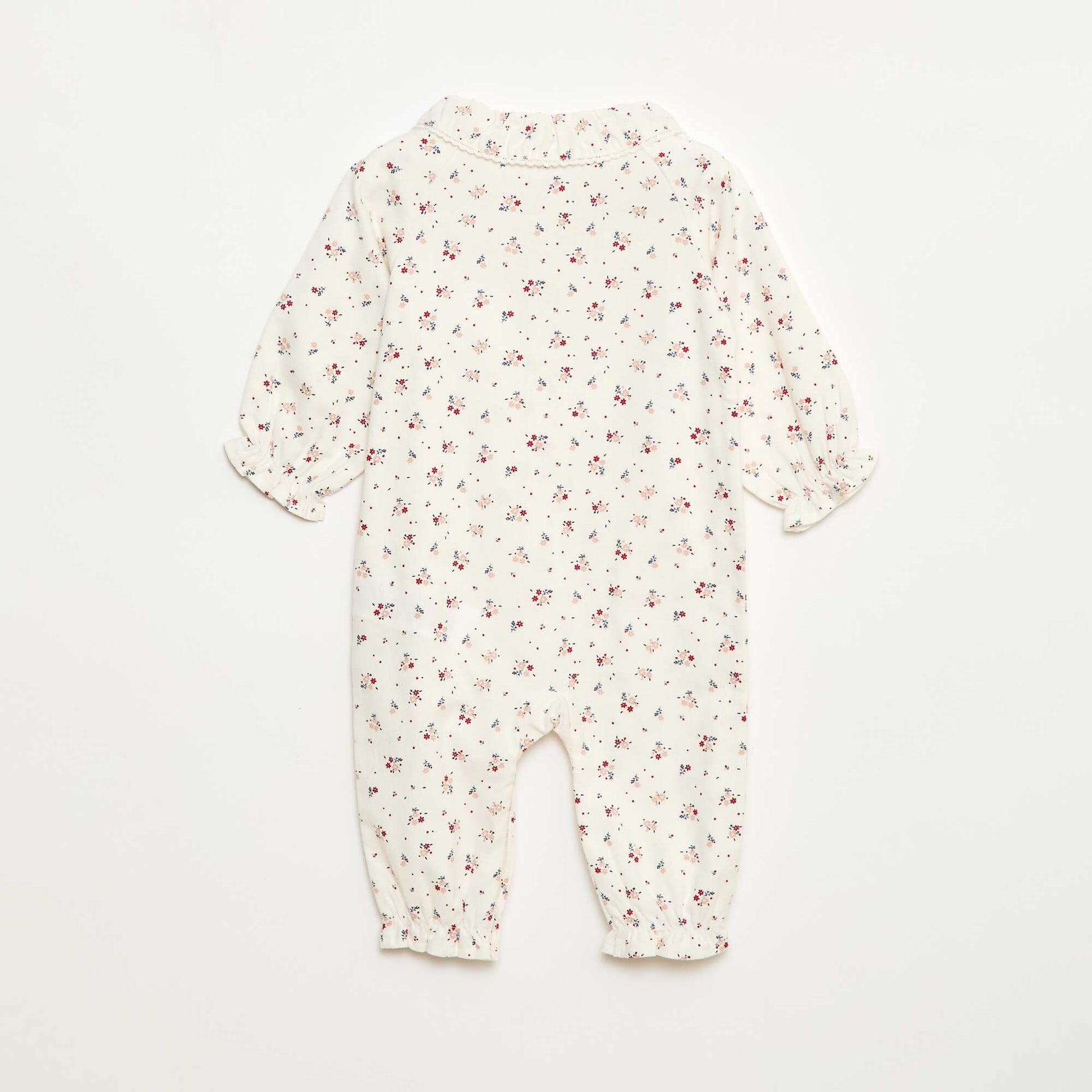Pyjama dors bien chaud en flanelle BLANC