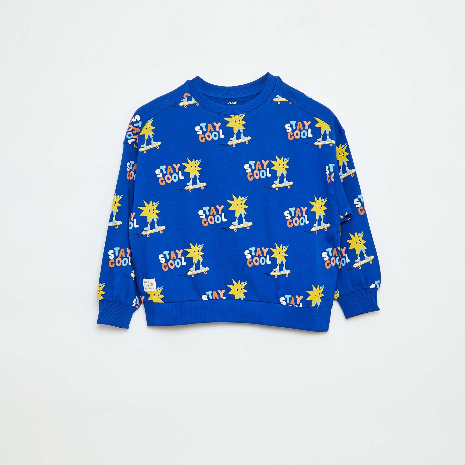 Sweat à col rond - Grafik Edition BLEU