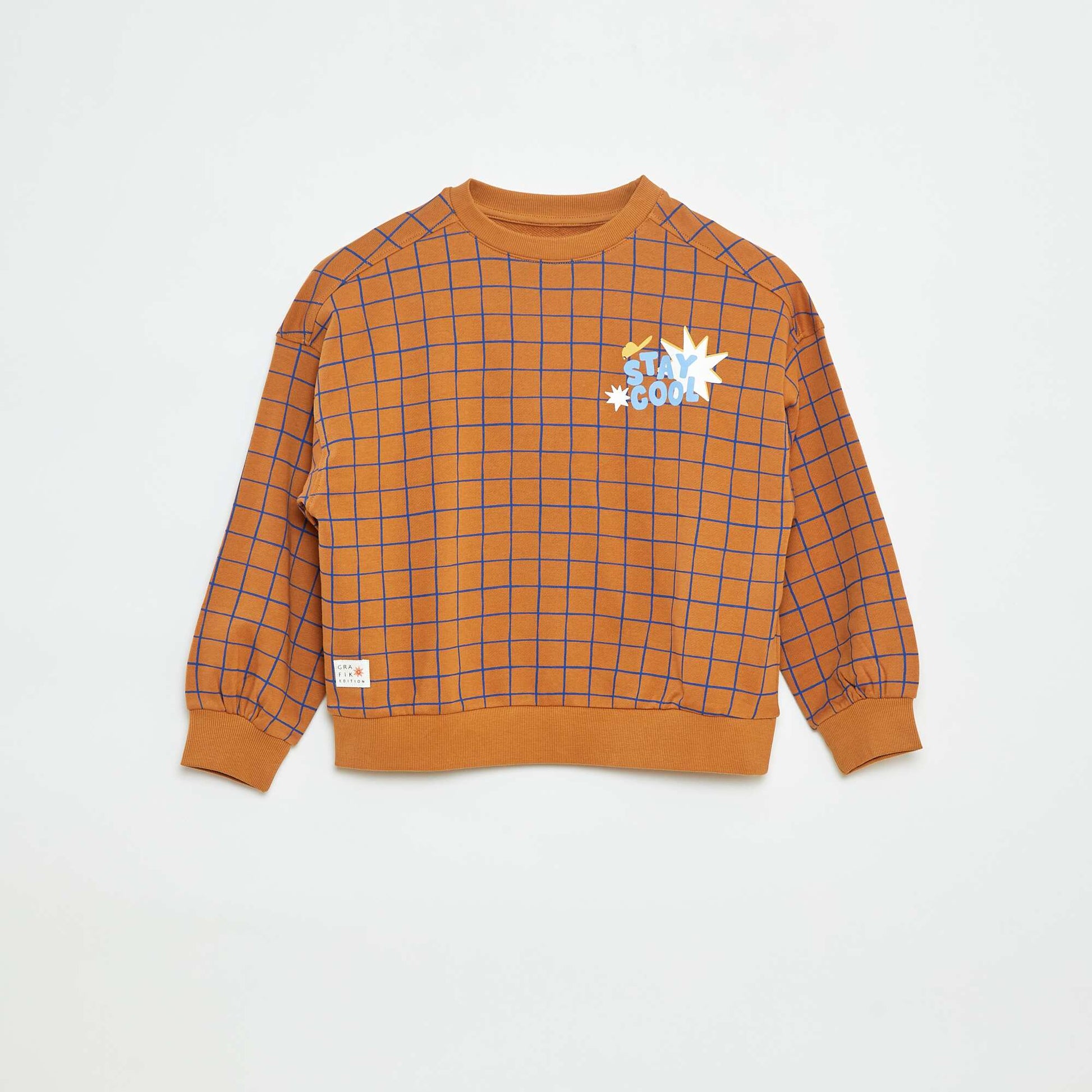 Sweat à col rond - Grafik Edition MARRON