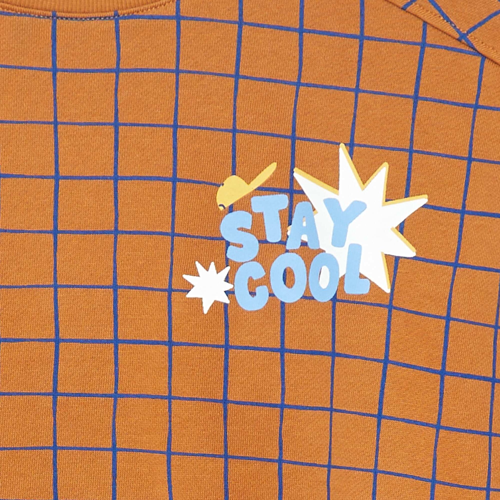 Sweat à col rond - Grafik Edition MARRON