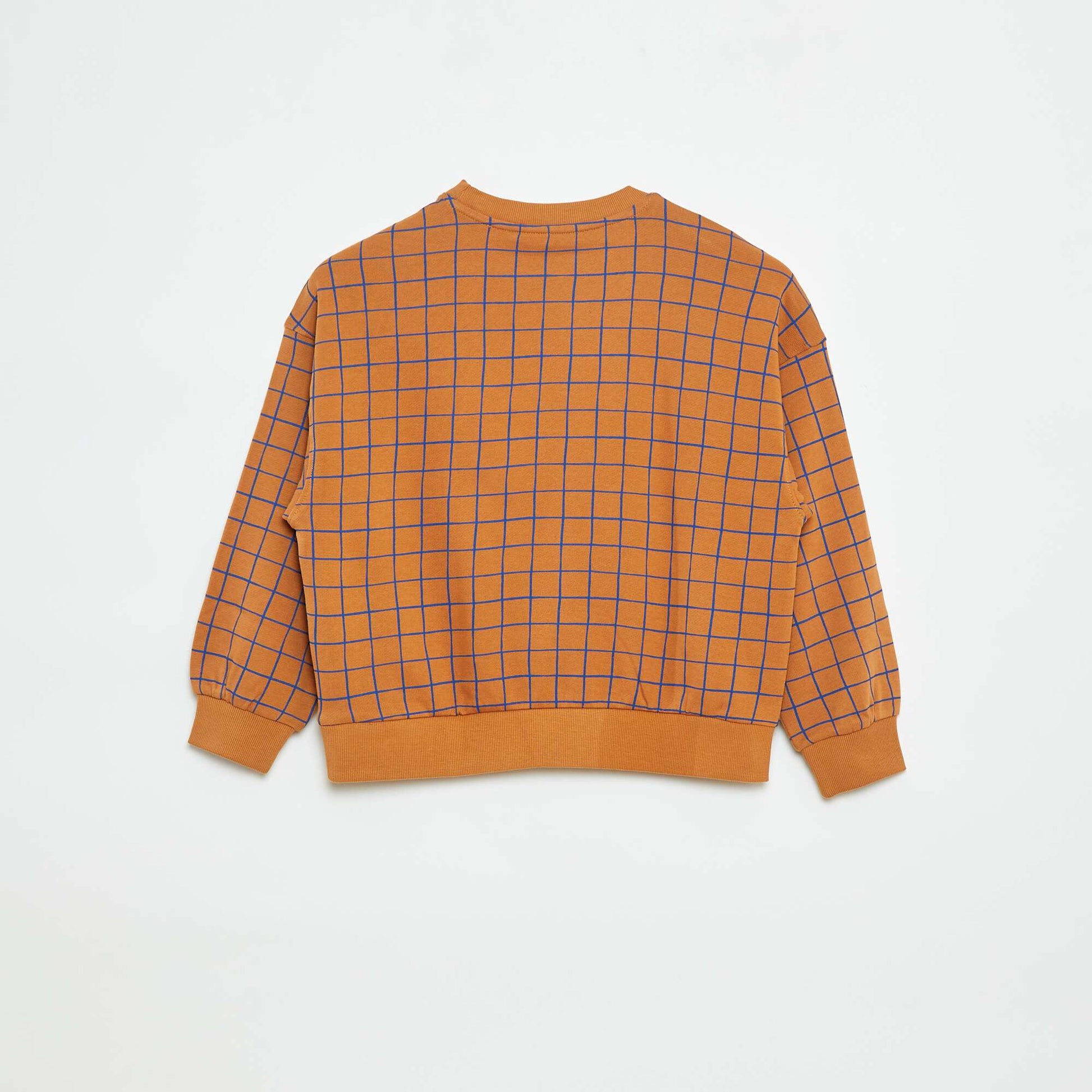 Sweat à col rond - Grafik Edition MARRON