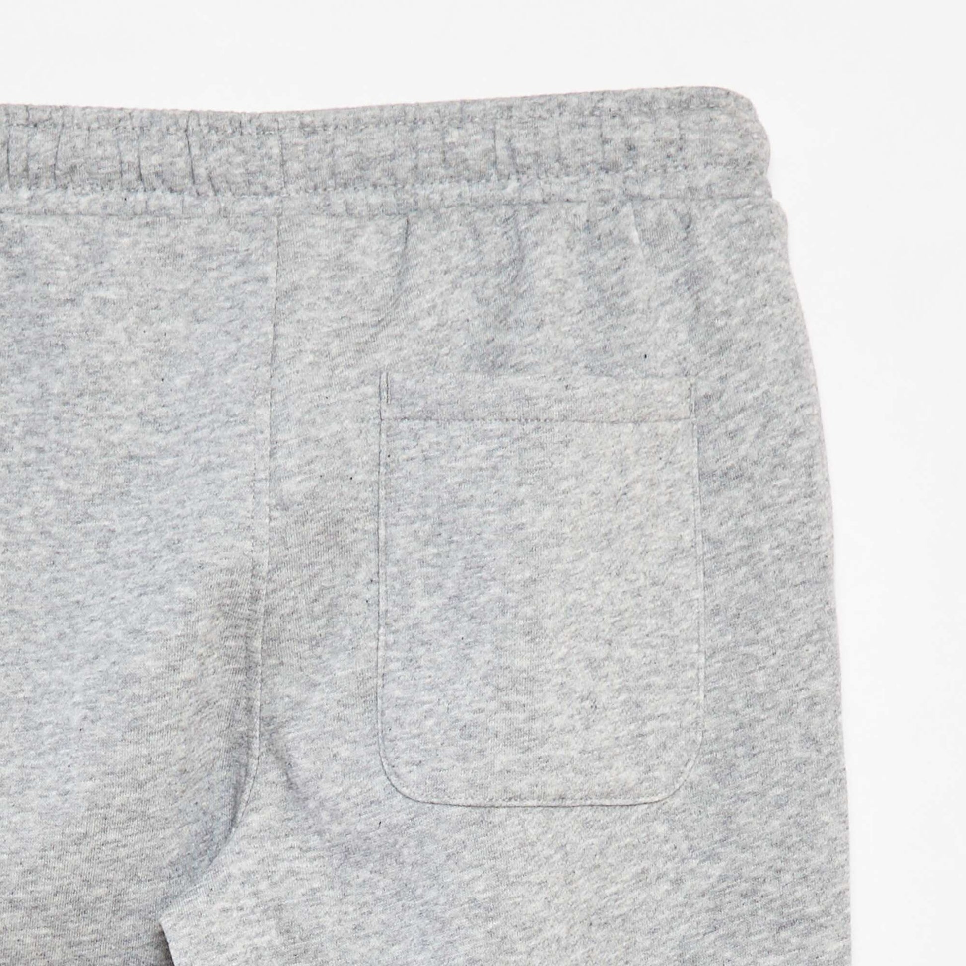 Pantalon de jogging droit uni - Coupe + confortable GRIS
