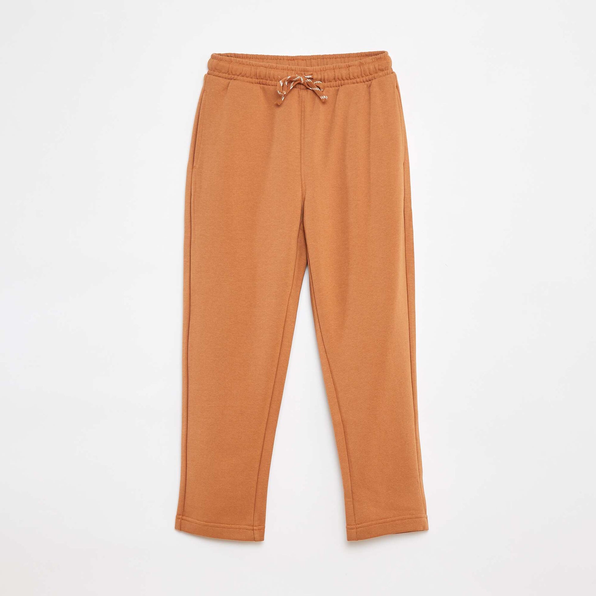 Pantalon de jogging droit uni - Coupe + confortable MARRON