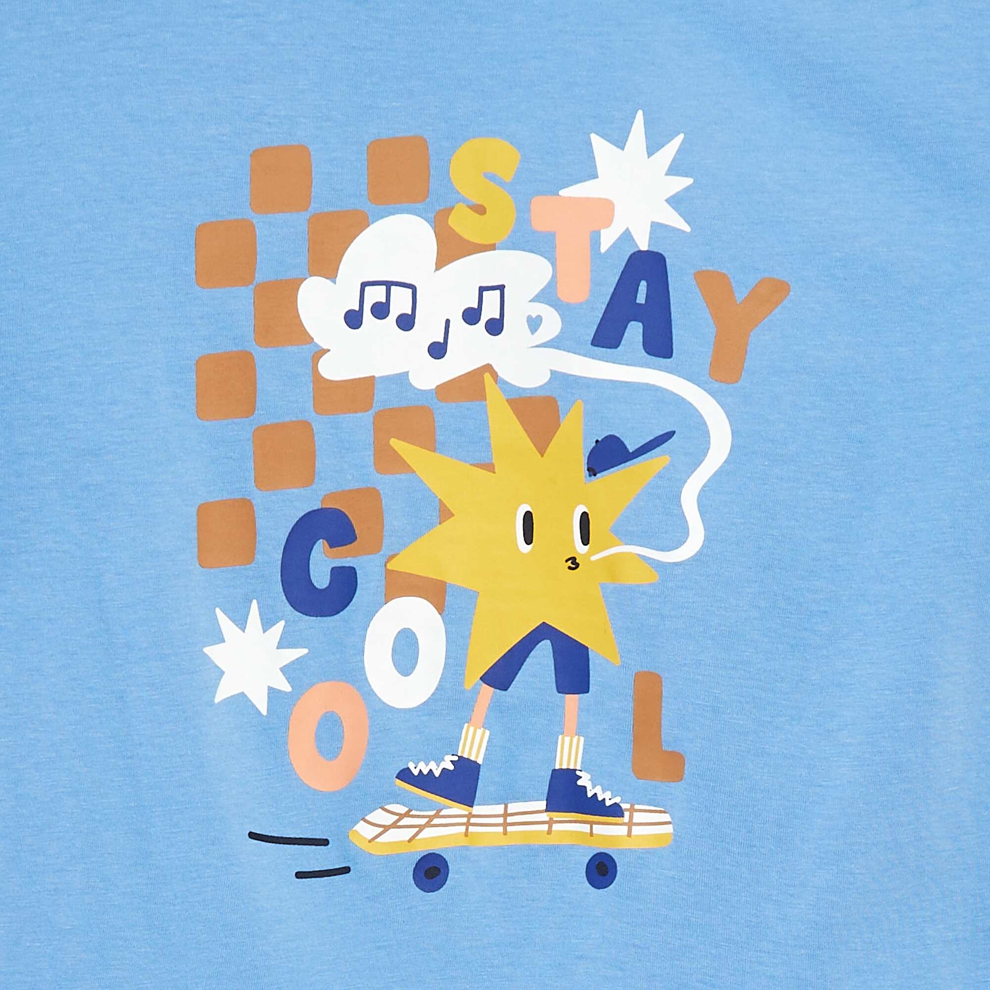 T-shirt loose avec animation - Grafik Edition BLEU