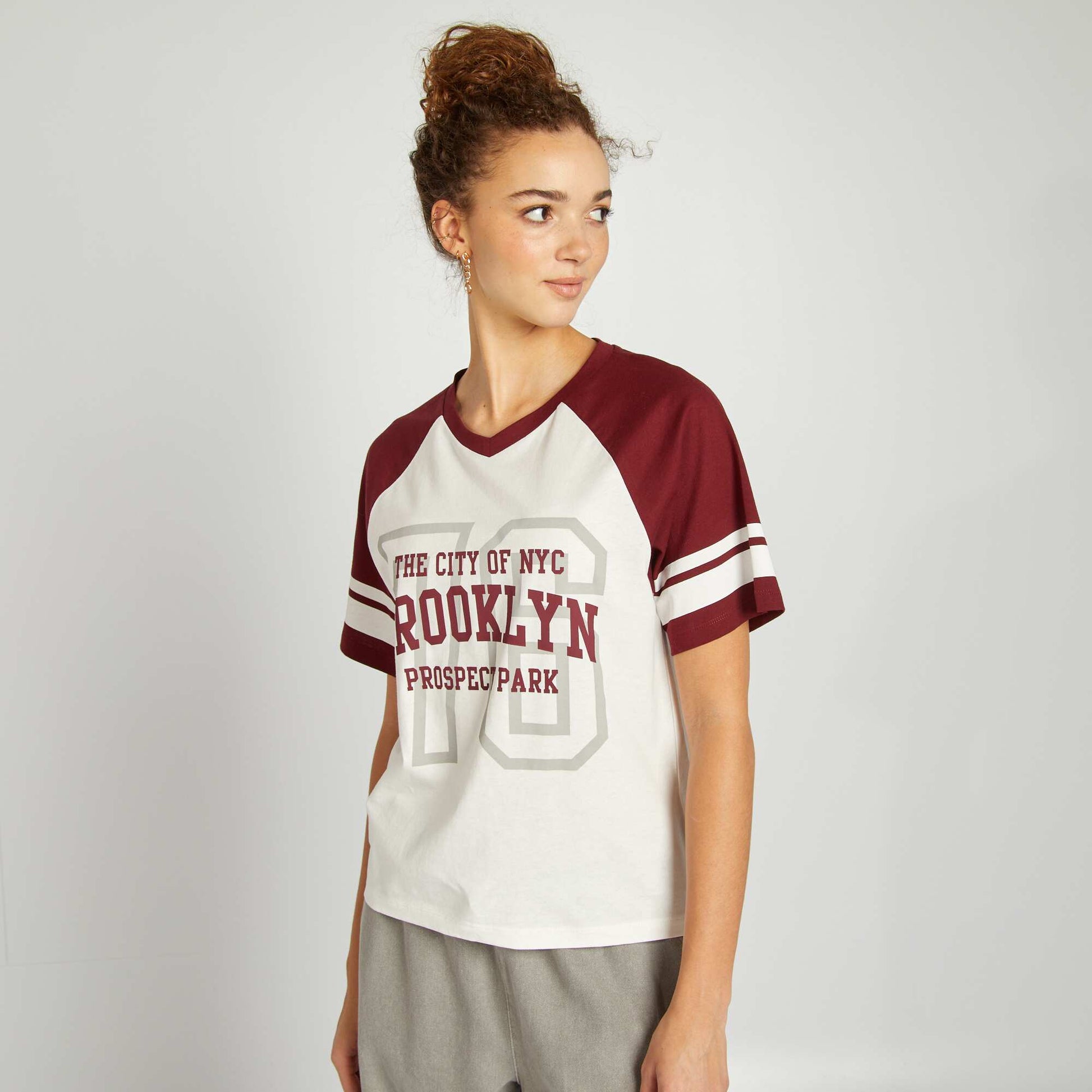 T-shirt campus cop V ROUGE