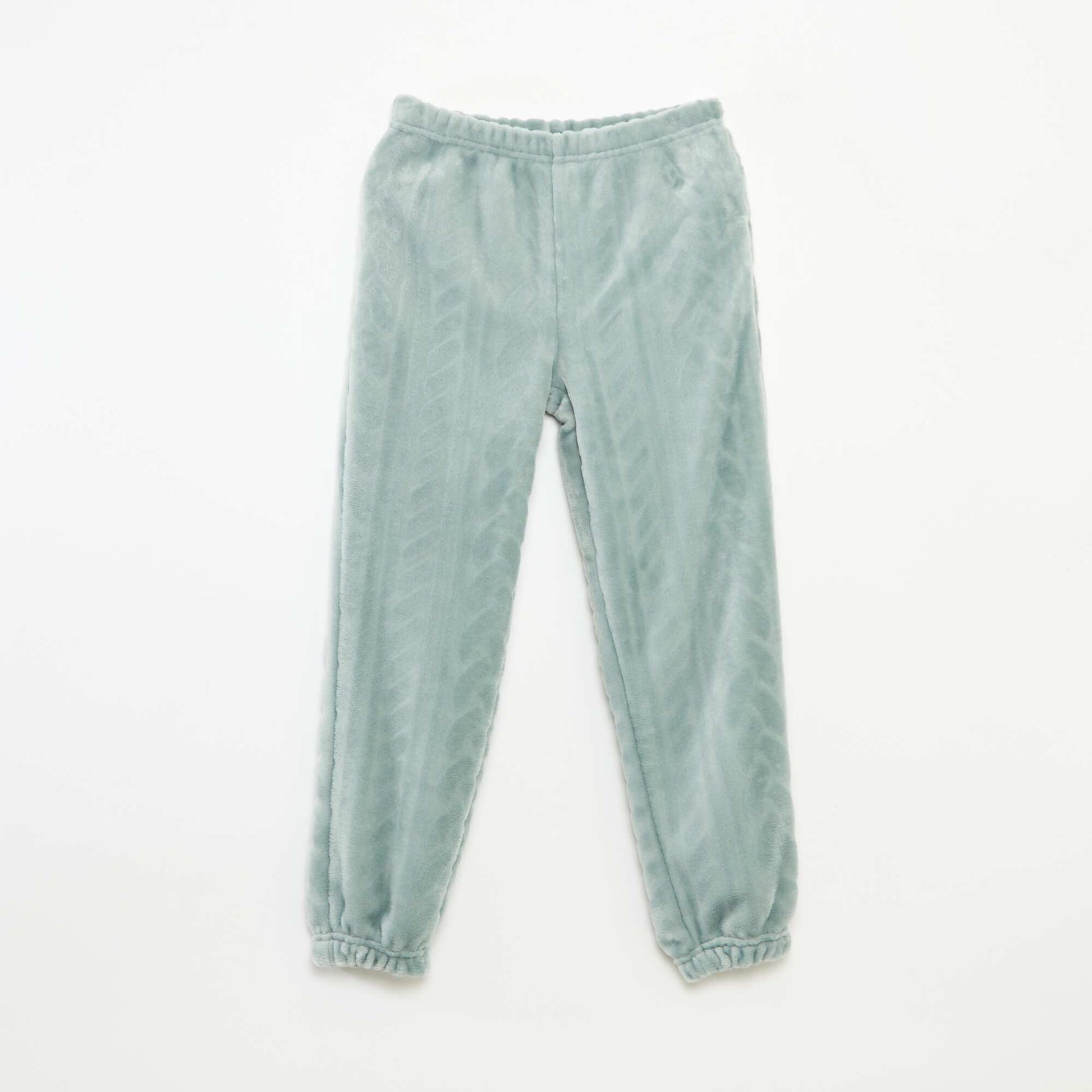 Ensemble de pyjama doux uni BLEU