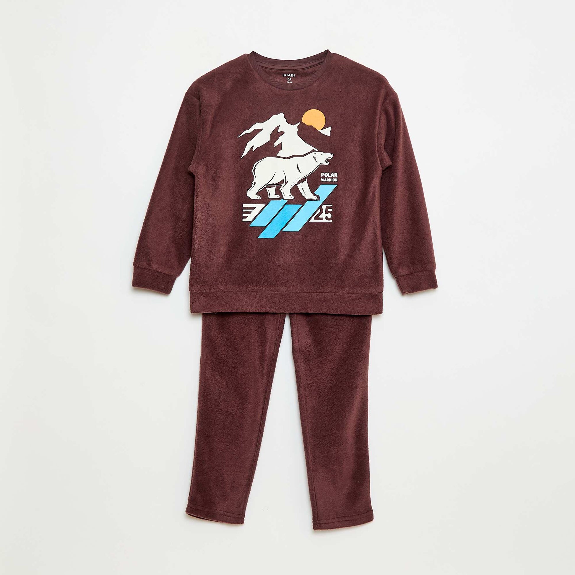 Pyjama polaire imprimé ROUGE
