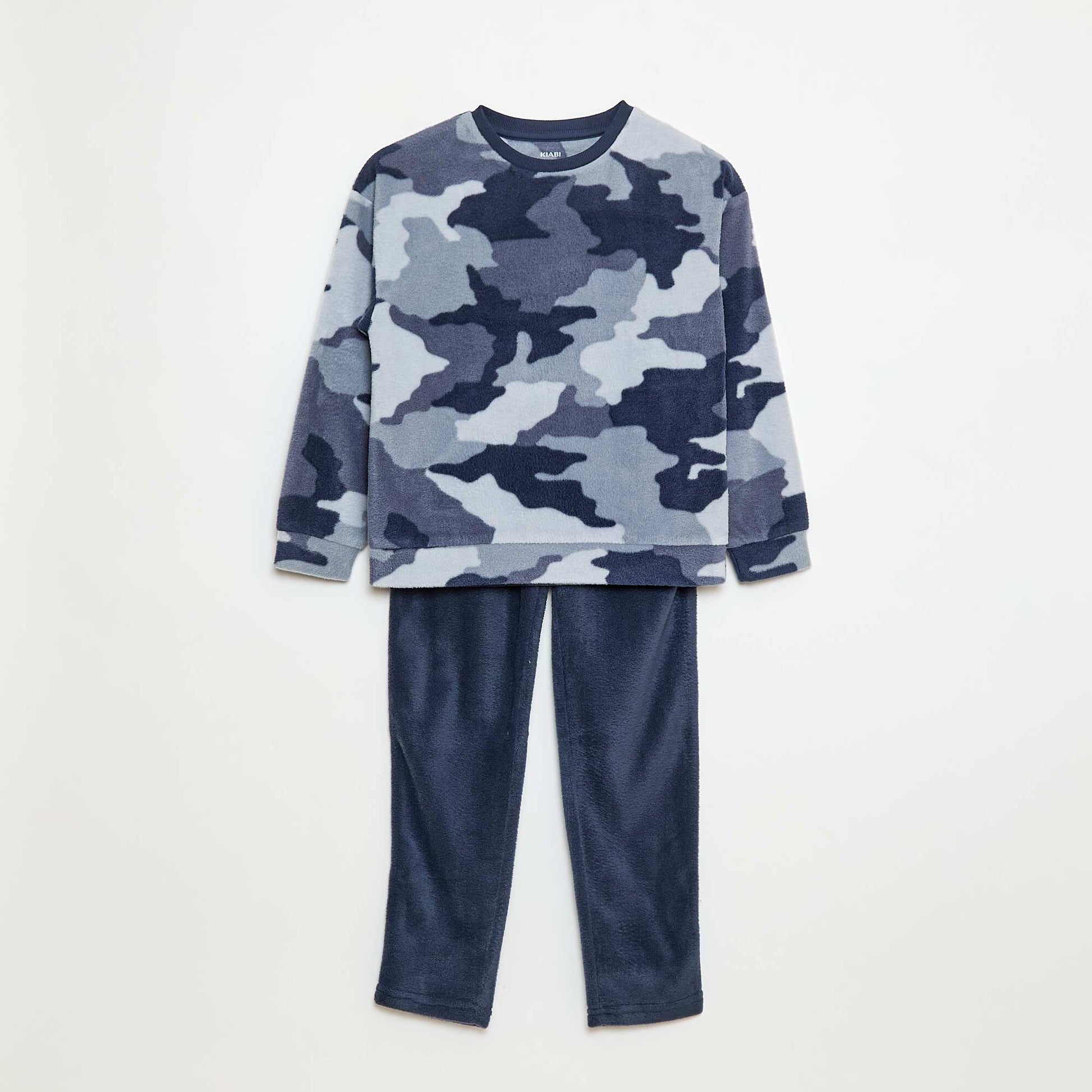 Pyjama polaire imprimé GRIS