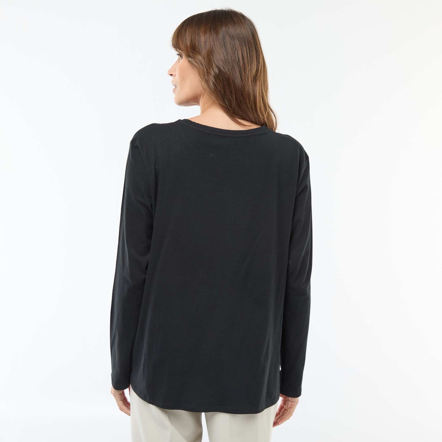 Tee-shirt d'allaitement basique NOIR