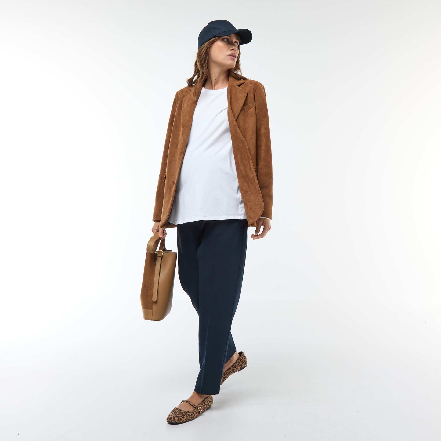Tee-shirt d'allaitement basique BLANC