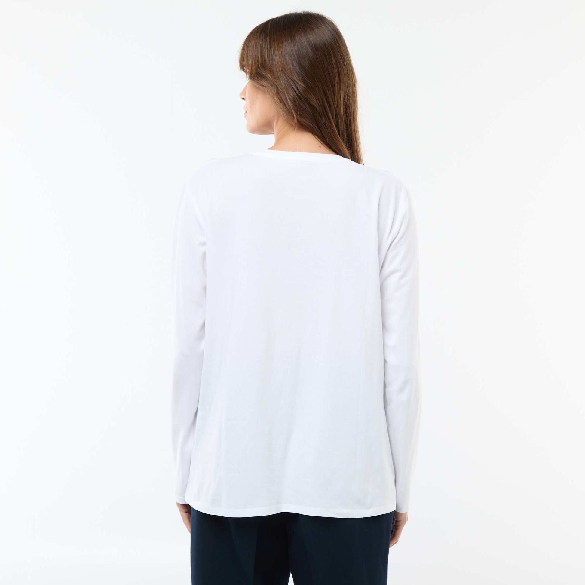 Tee-shirt d'allaitement basique BLANC