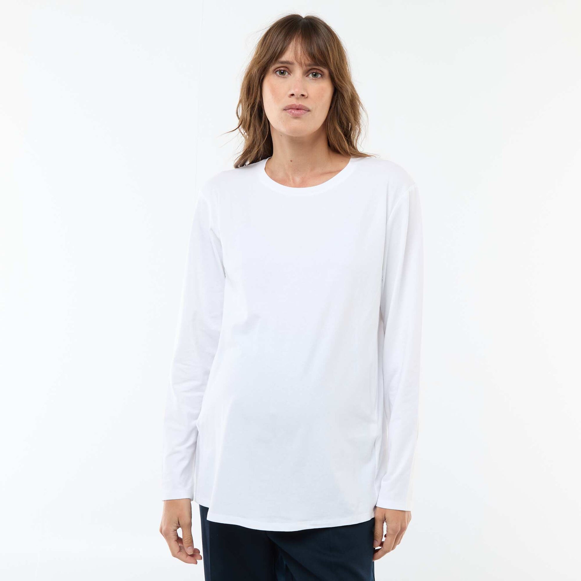 Tee-shirt d'allaitement basique BLANC