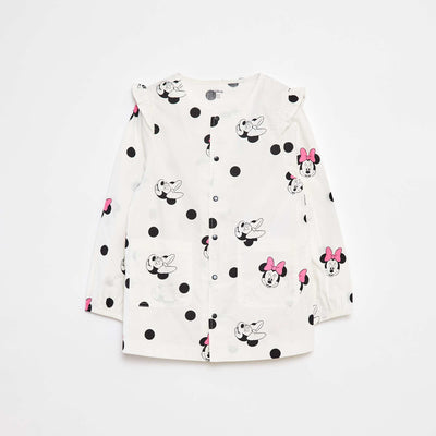 Tablier en popeline 'Minnie' BLANC