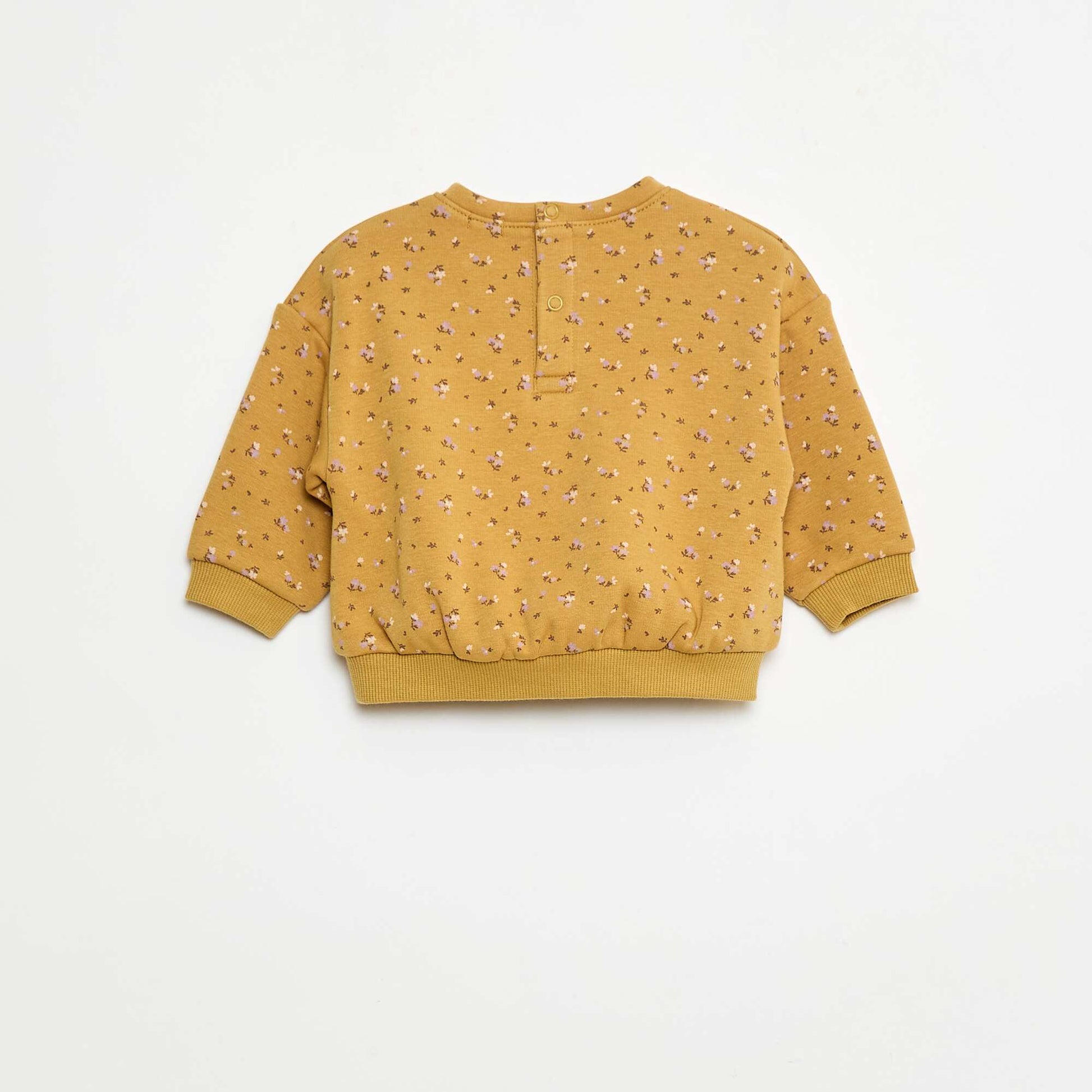 Pull polaire à motif JAUNE