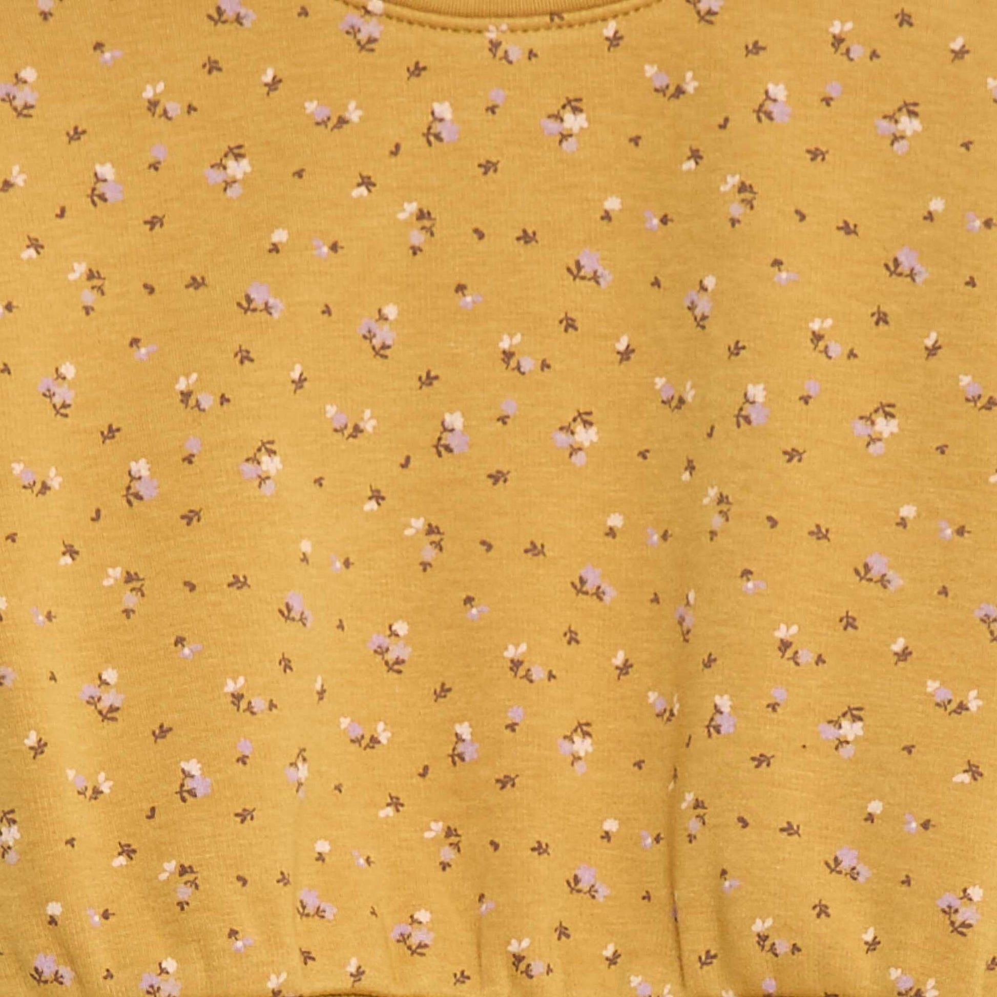 Pull polaire à motif JAUNE