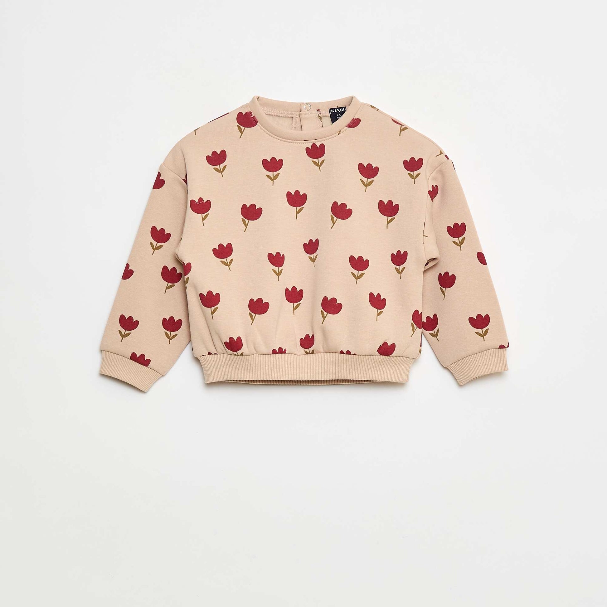 Pull polaire à motif BEIGE