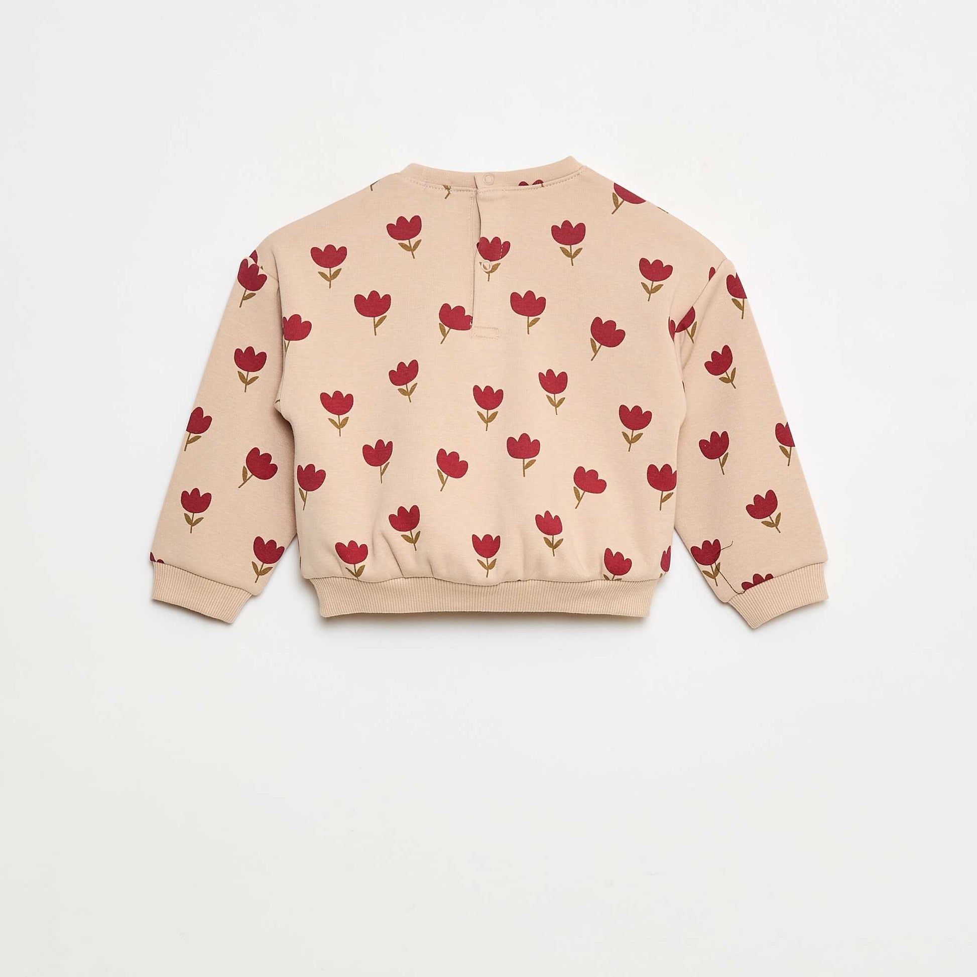 Pull polaire à motif BEIGE