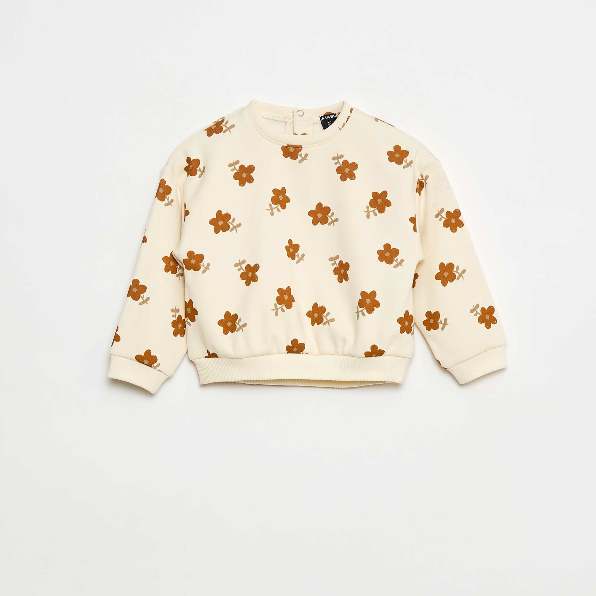 Pull polaire à motif BLANC