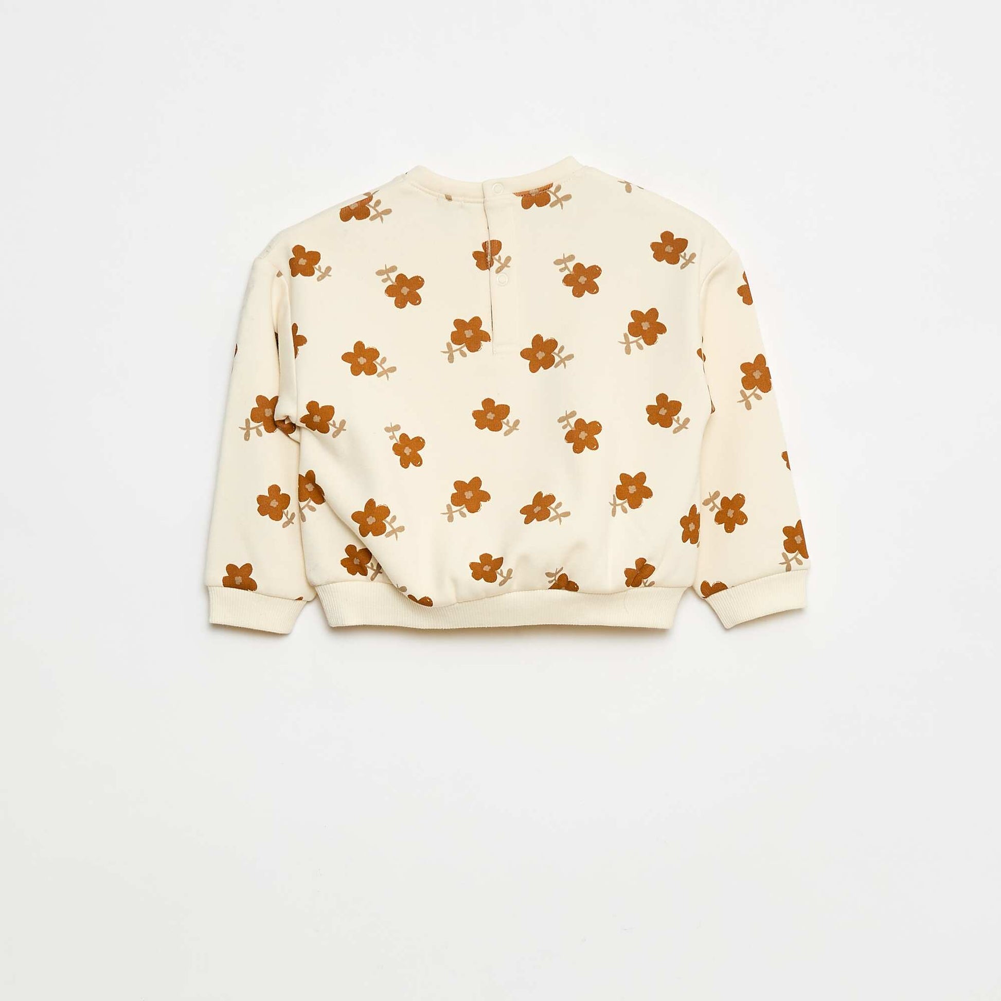 Pull polaire à motif BLANC