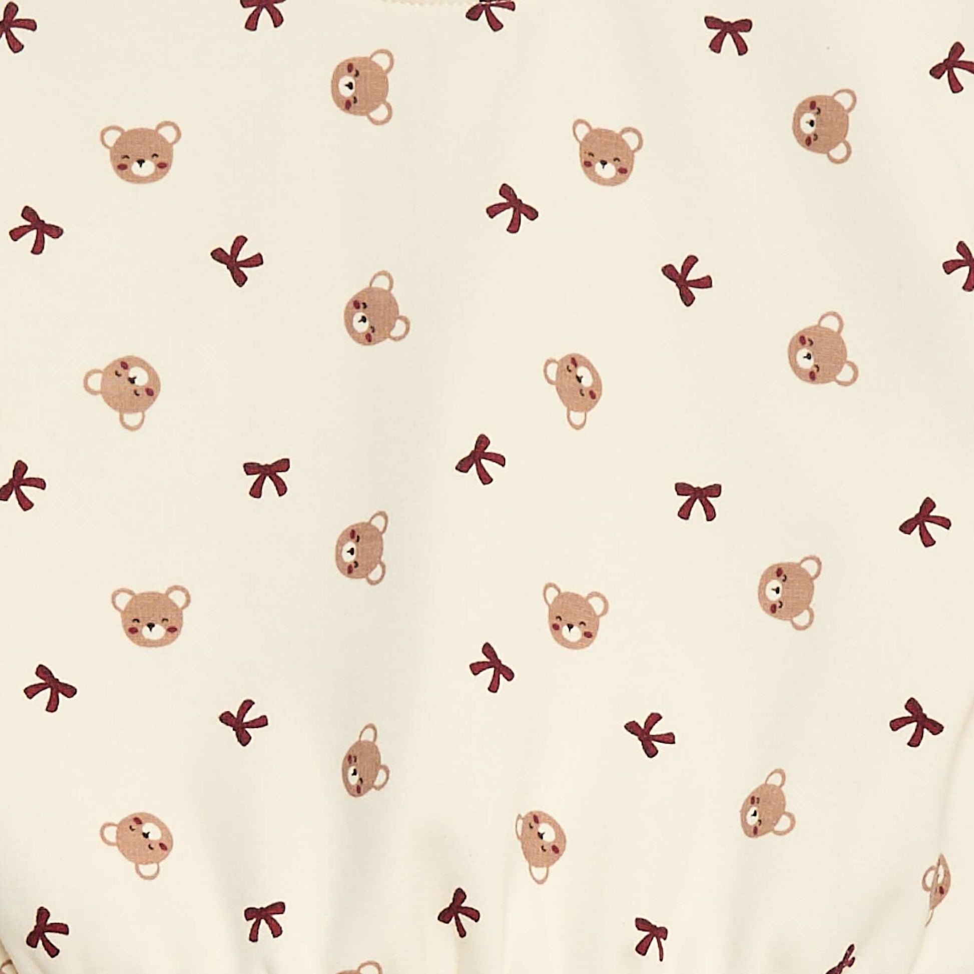 Pull polaire à motif BLANC
