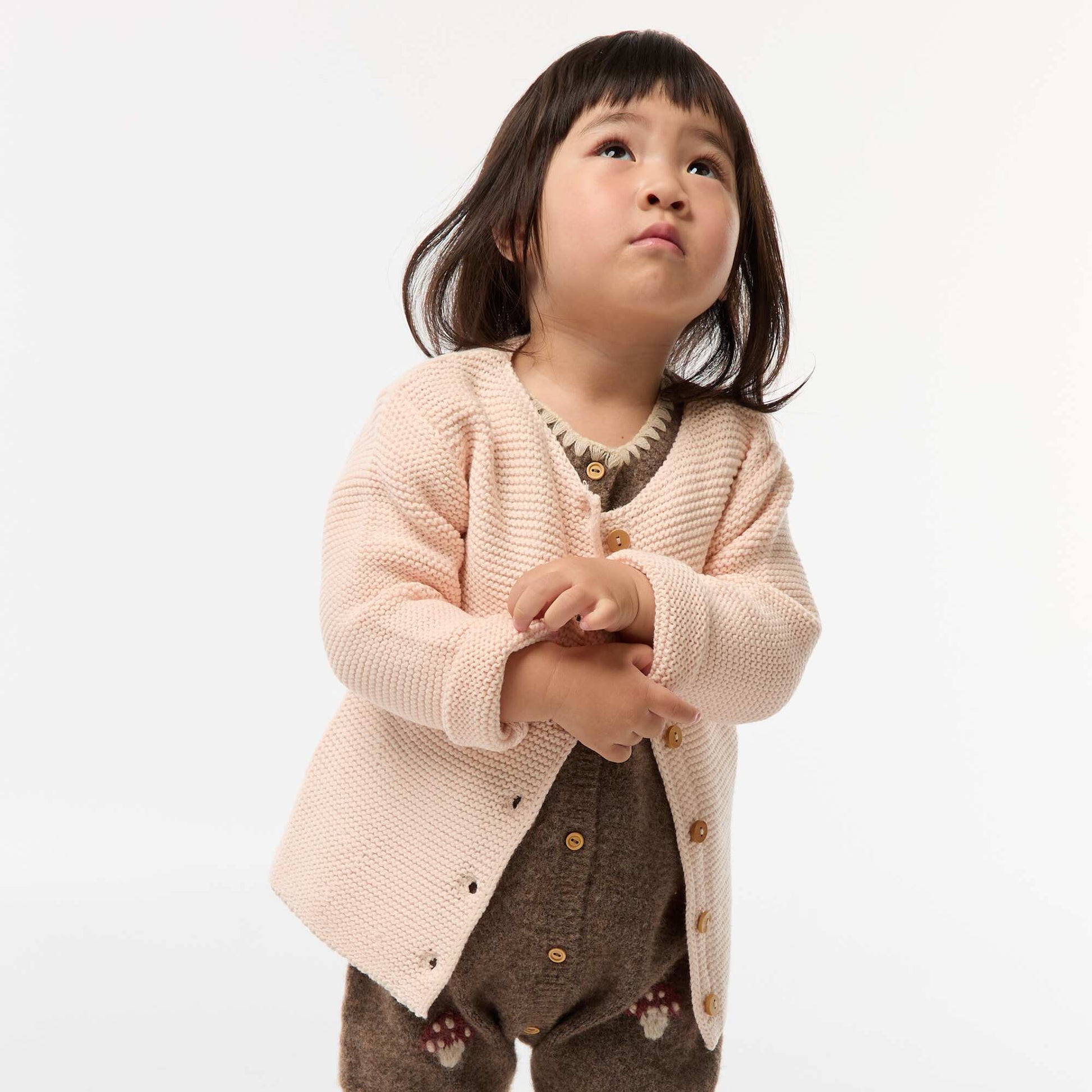 Gilet en point mousse ROSE