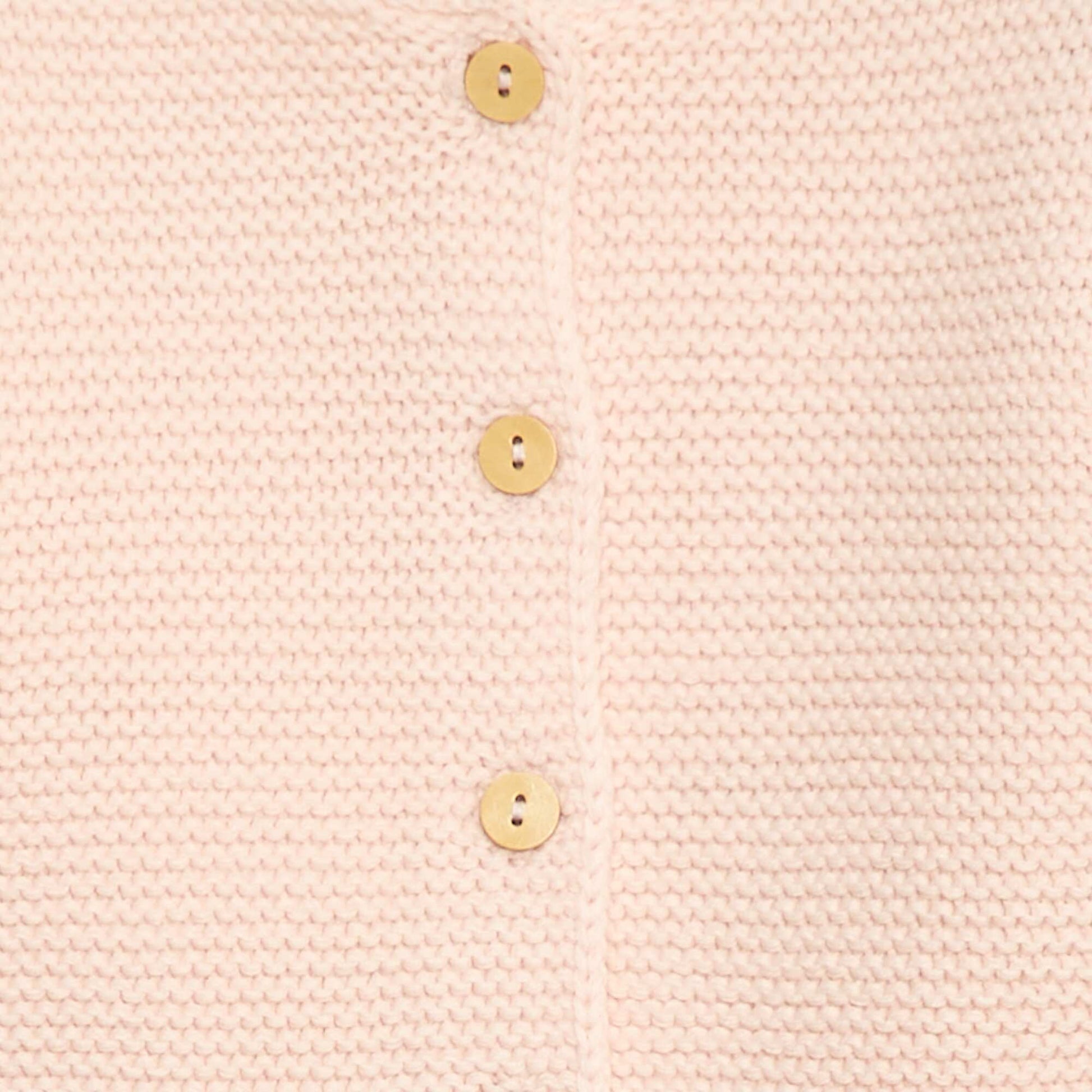 Gilet en point mousse ROSE