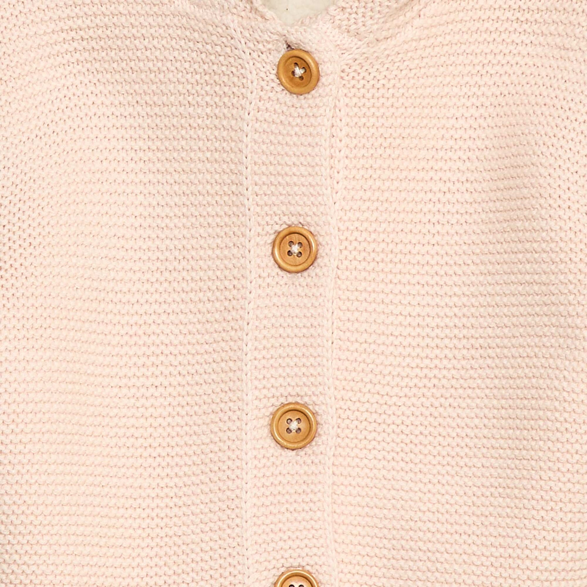 Gilet chaud boutonné en coton ROSE