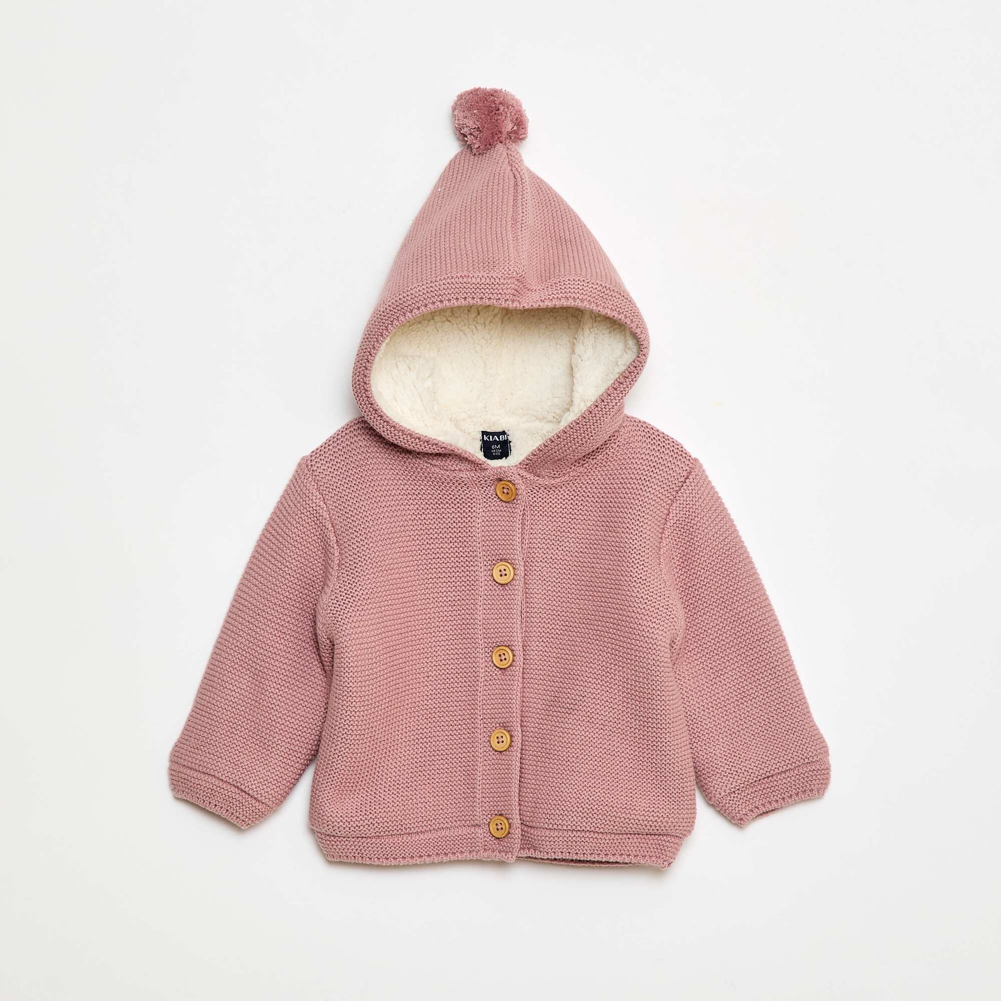 Gilet chaud boutonné en coton ROSE