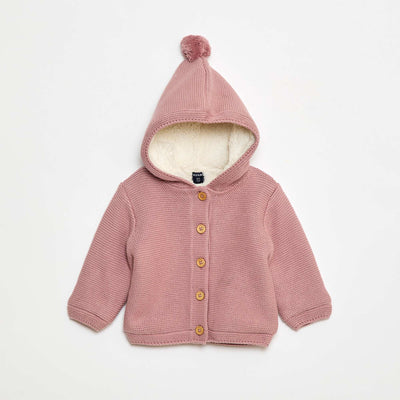 Gilet chaud boutonné en coton ROSE