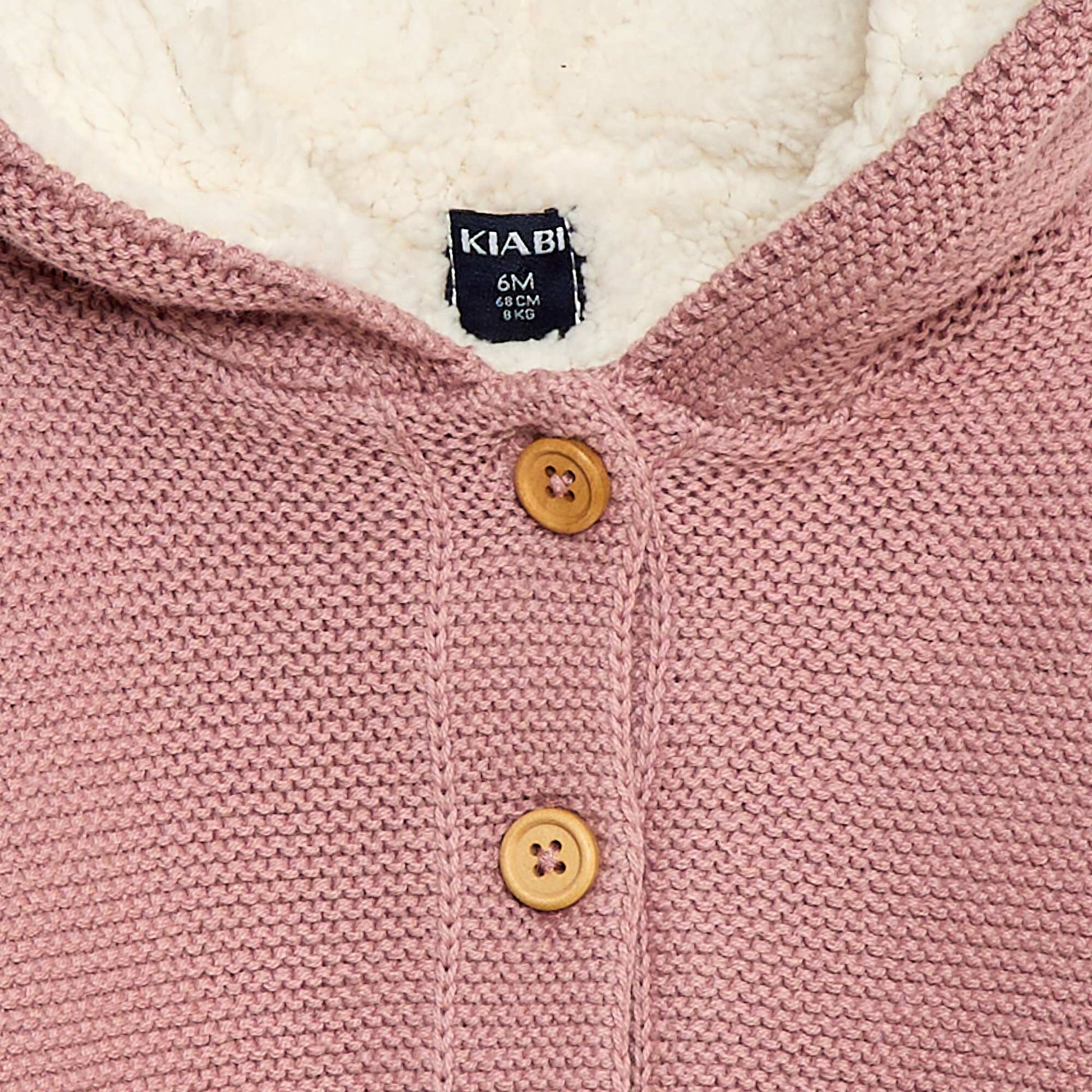 Gilet chaud boutonné en coton ROSE