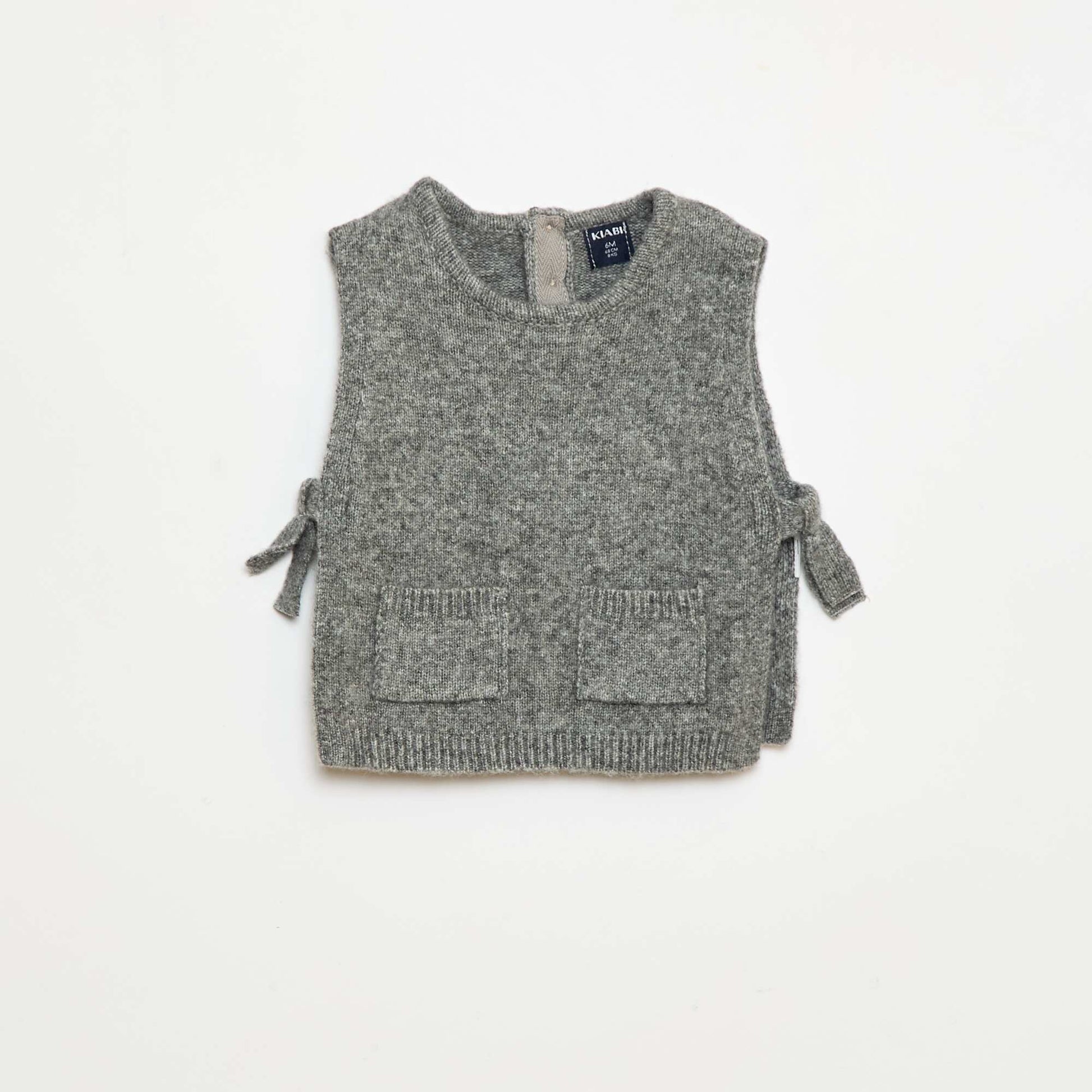 Ensemble pull + écharpe fine GRIS