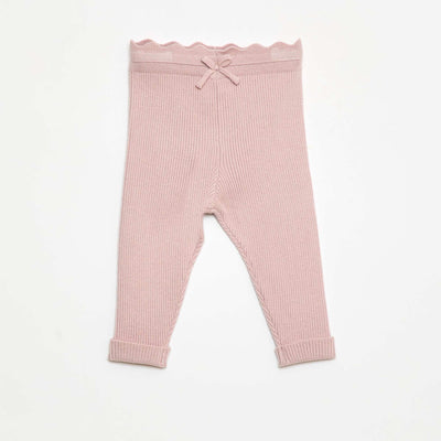 Legging côtelé avec nœud fantaisie VIOLET