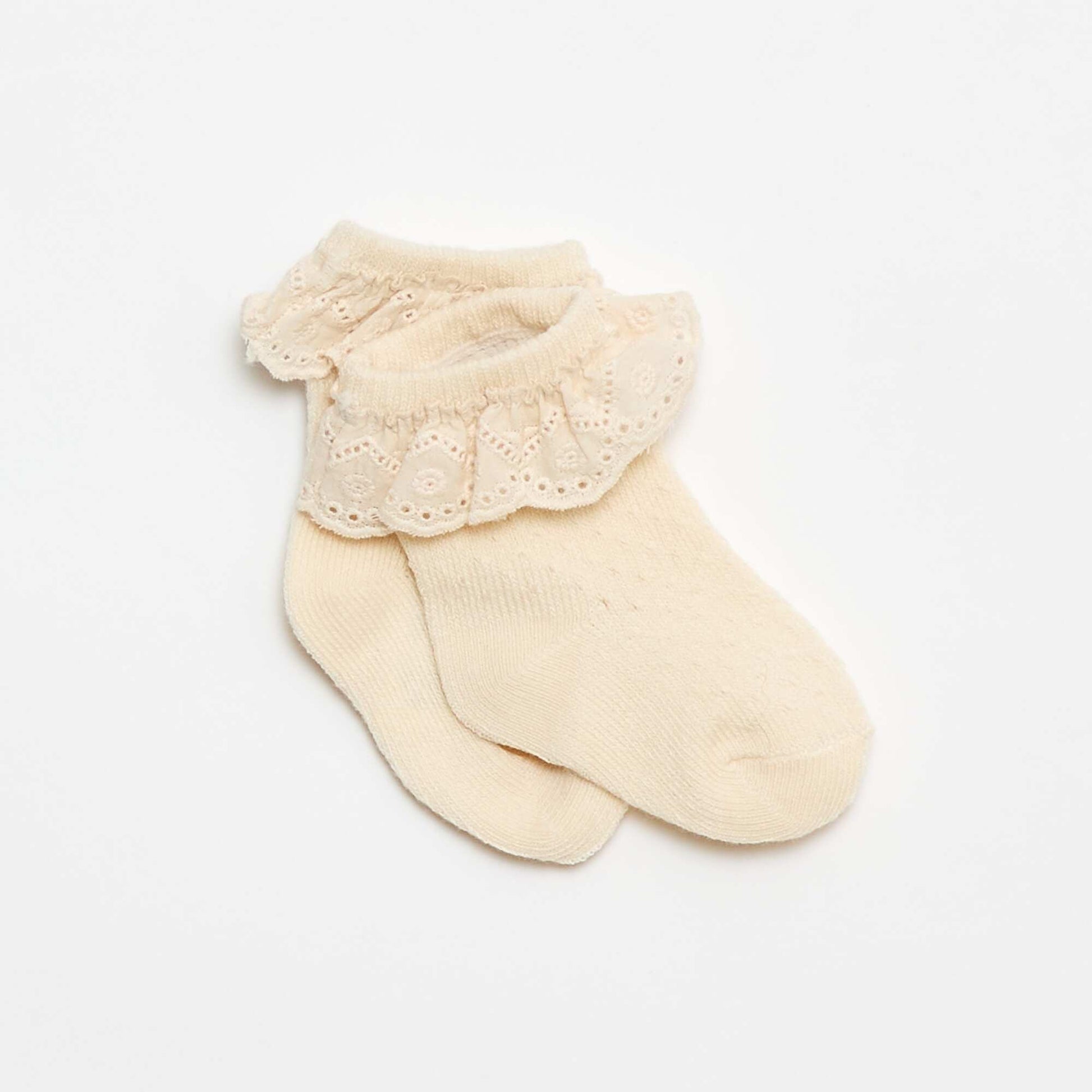 Ensemble Legging fantaisie + chaussette en dentelle ROSE