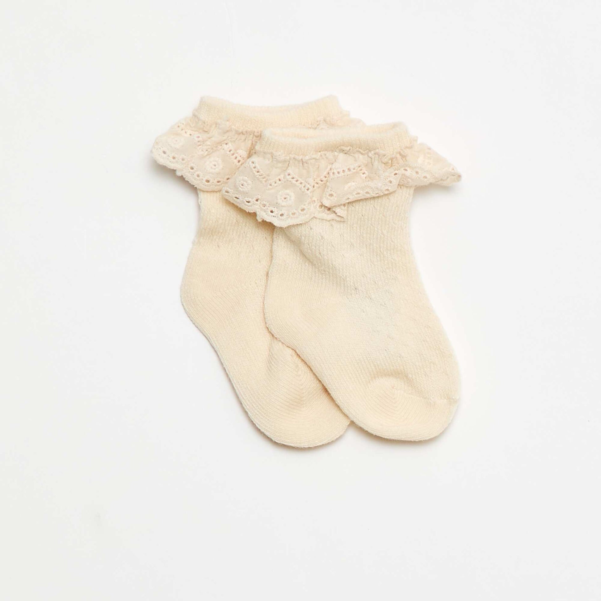 Ensemble Legging fantaisie + chaussette en dentelle ROSE