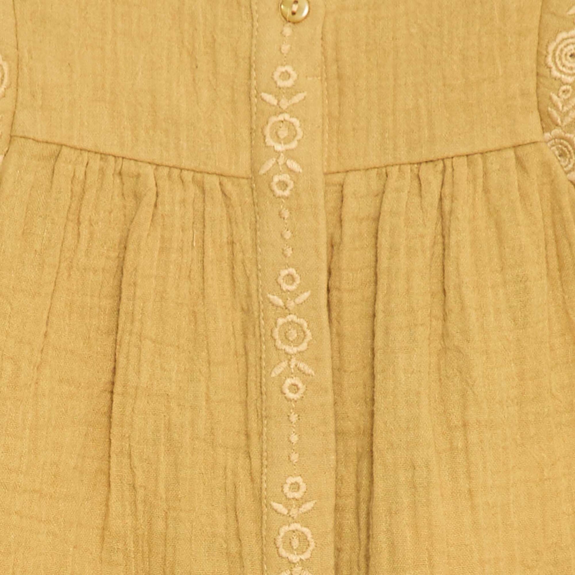 Blouse en gaze de coton JAUNE