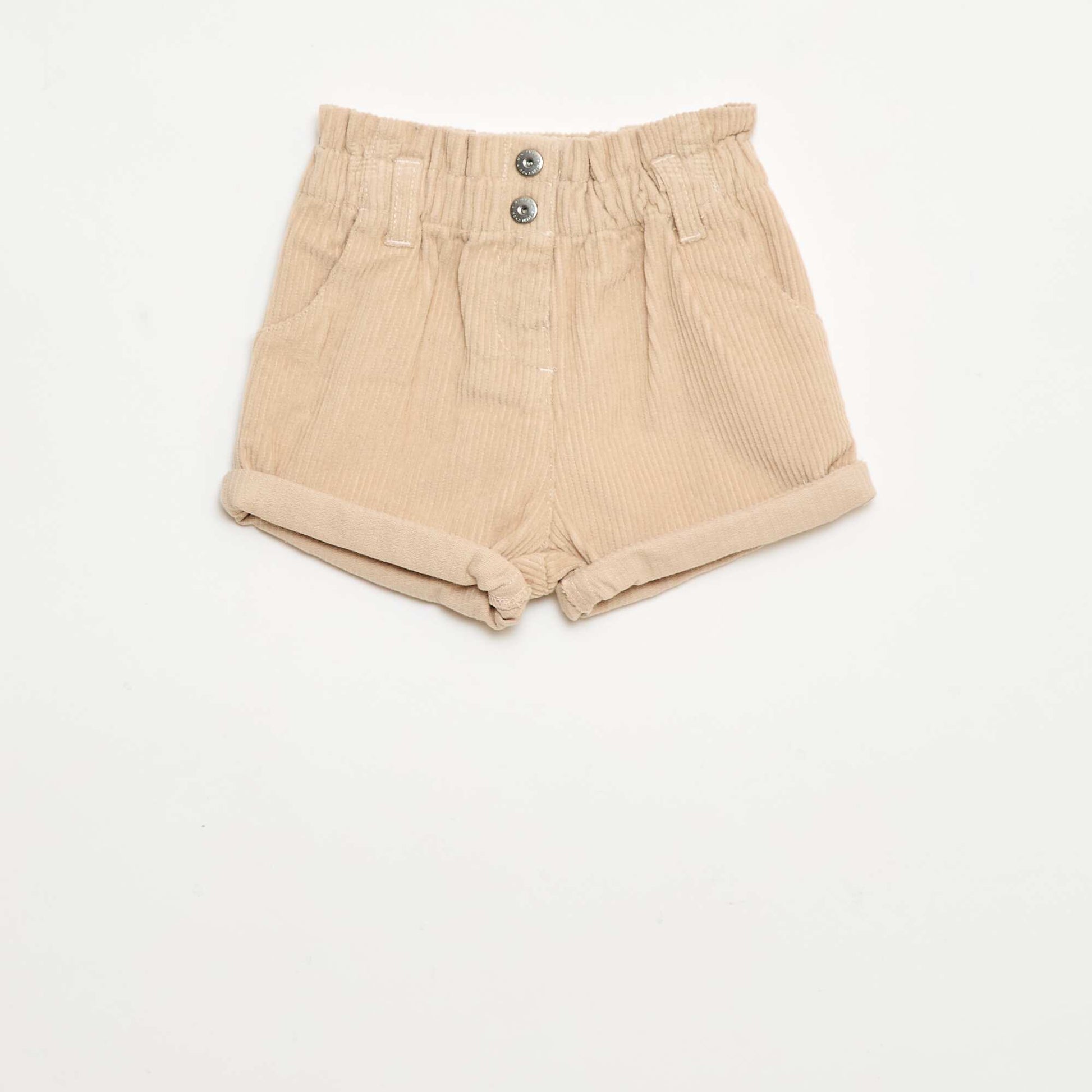Short en velours BEIGE