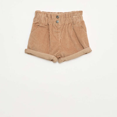 Short en velours MARRON
