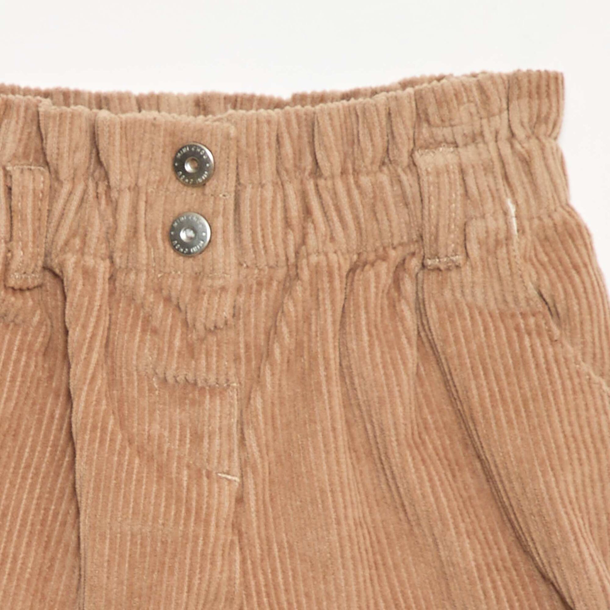Short en velours MARRON