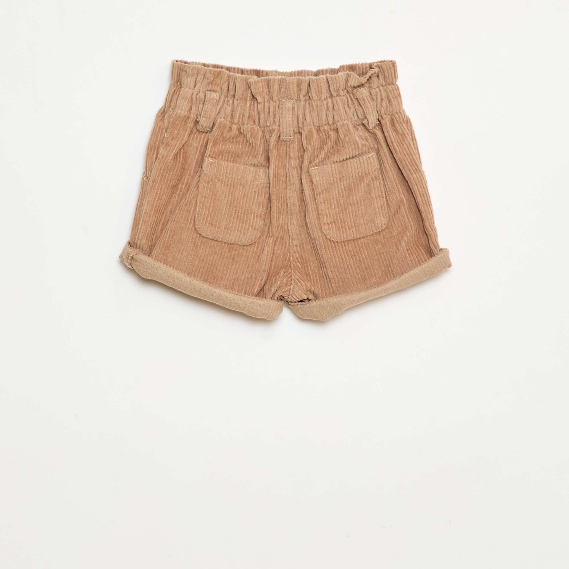 Short en velours MARRON