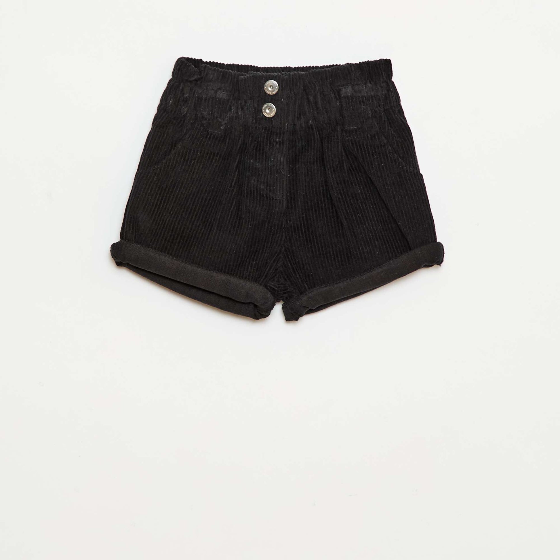 Short en velours NOIR