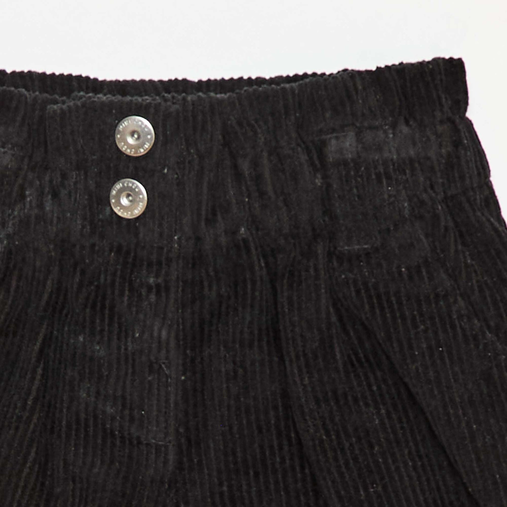 Short en velours NOIR