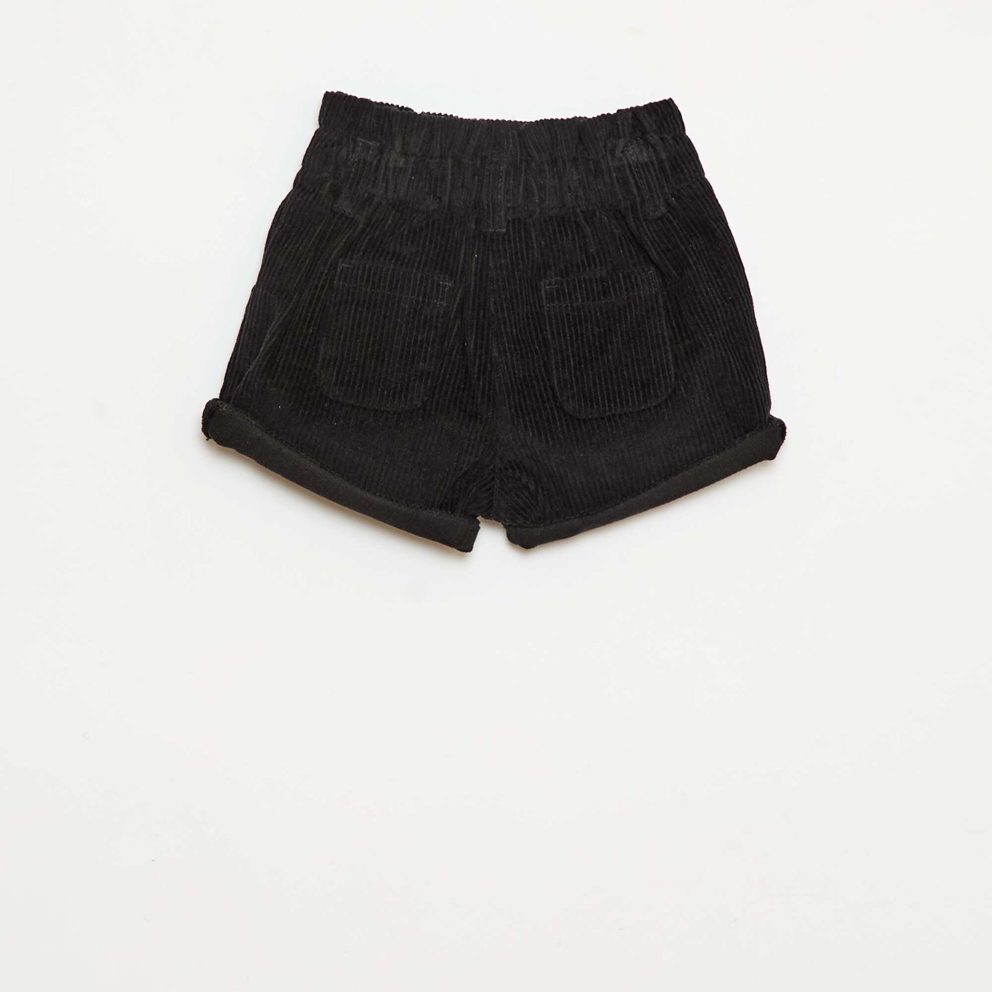 Short en velours NOIR