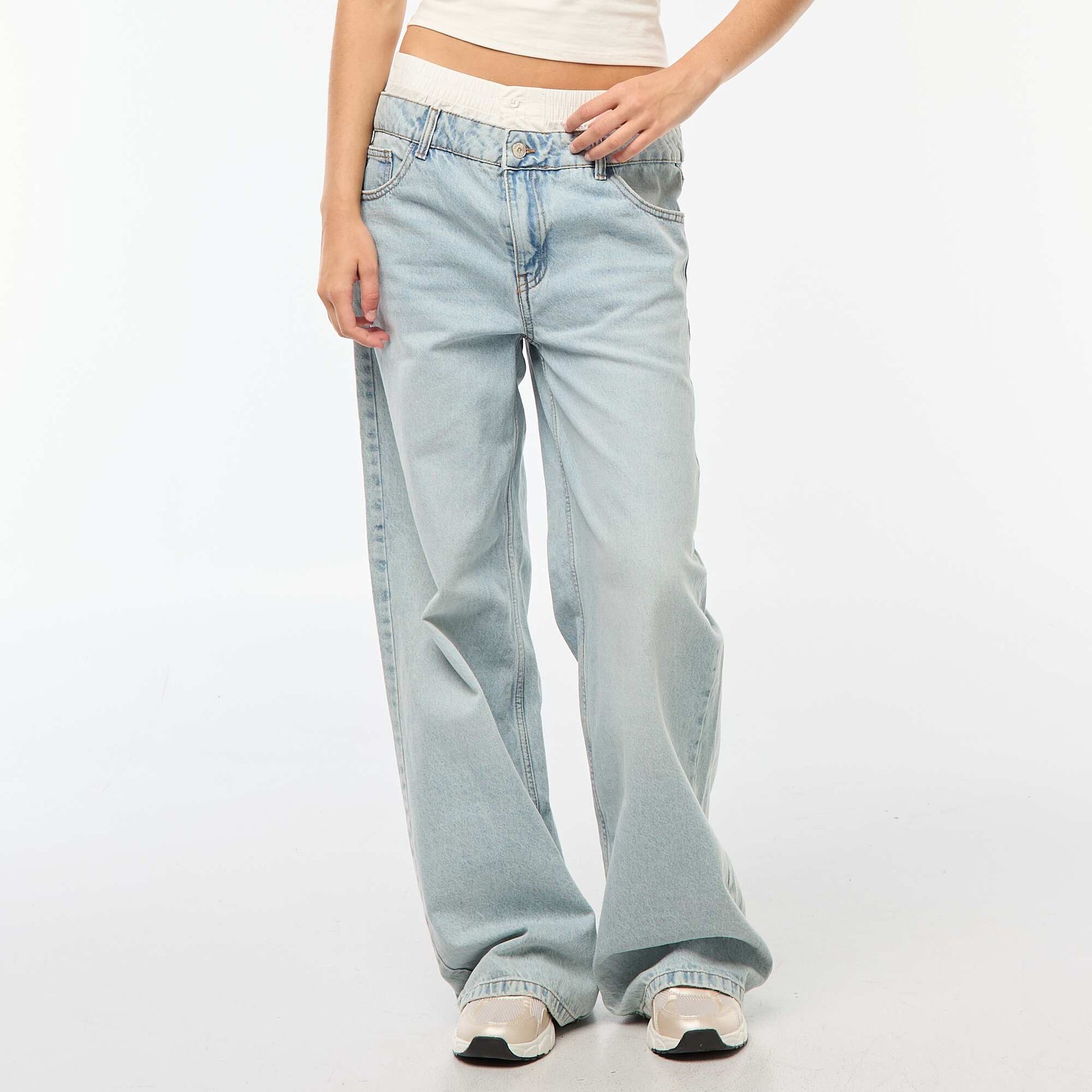 Jean effet caleçon baggy TRIPLE STONE