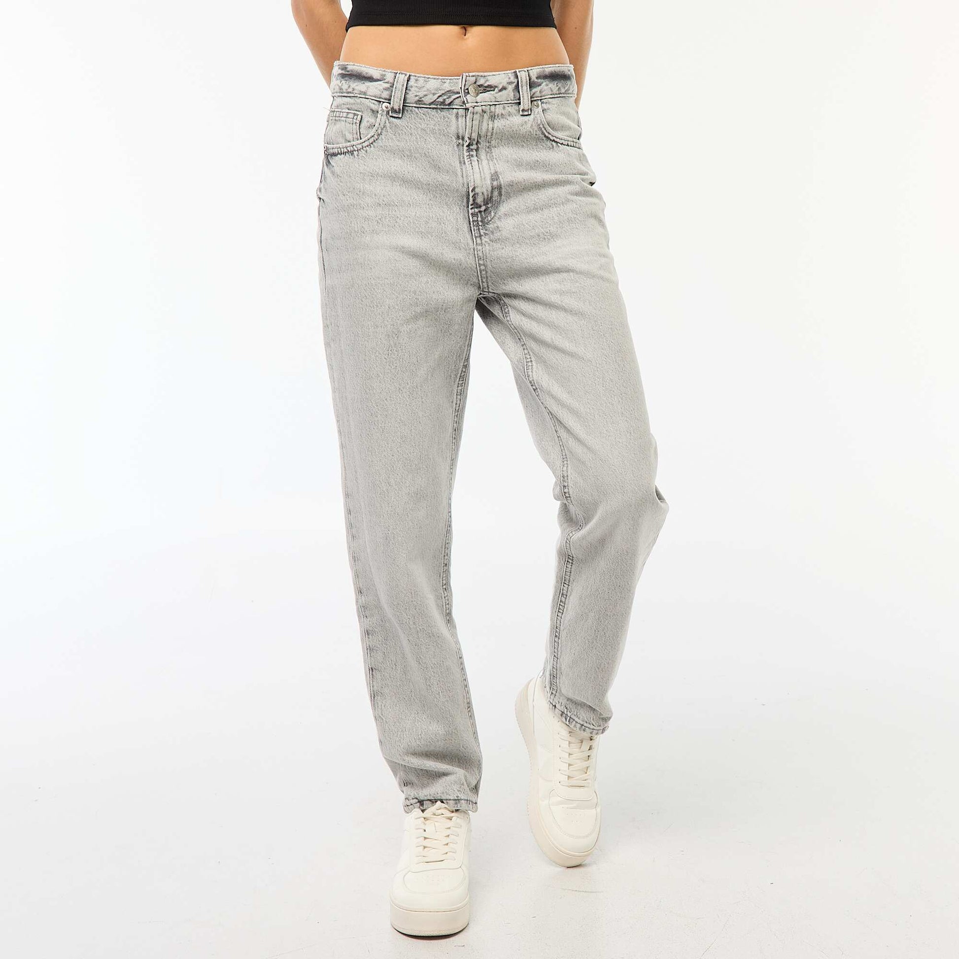 Jean straight fit GRIS